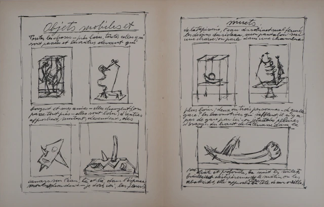 Alberto GIACOMETTI : Objets mobiles et muets, 1952 - Lithographie originale