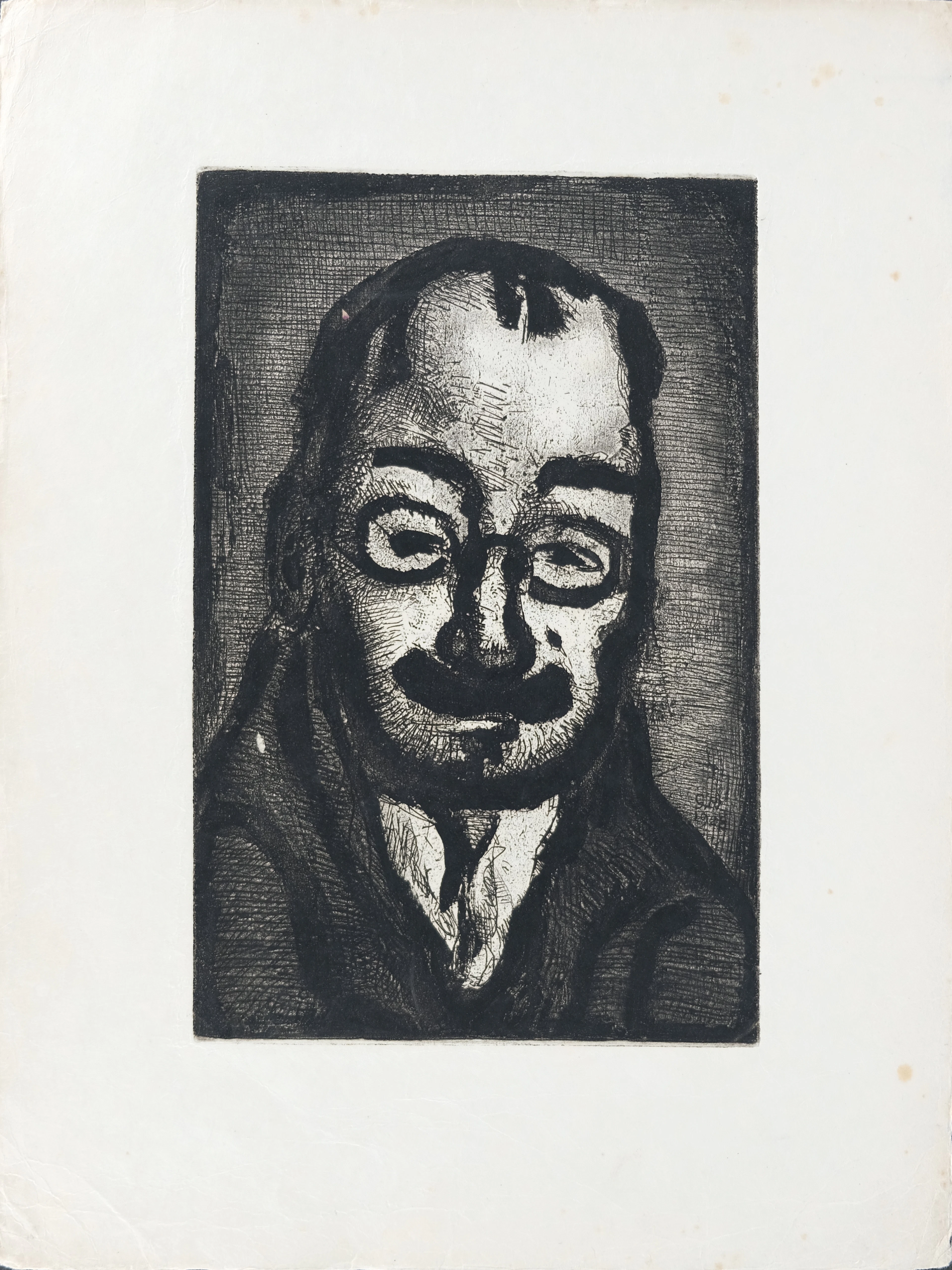 Georges ROUAULT : Le directeur de théâtre - Gravure originale signée