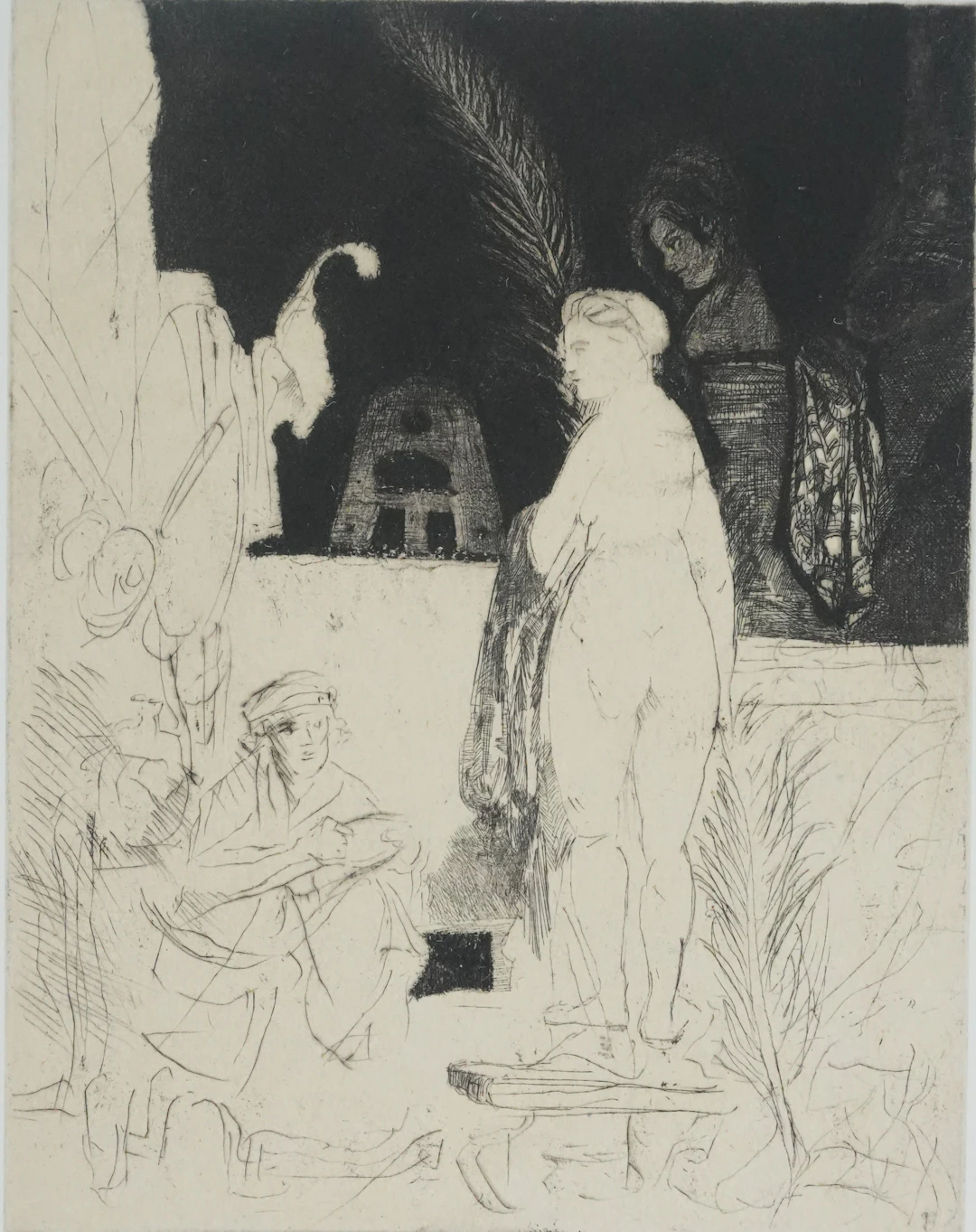 REMBRANDT : L’artiste et son modèle, Gravure