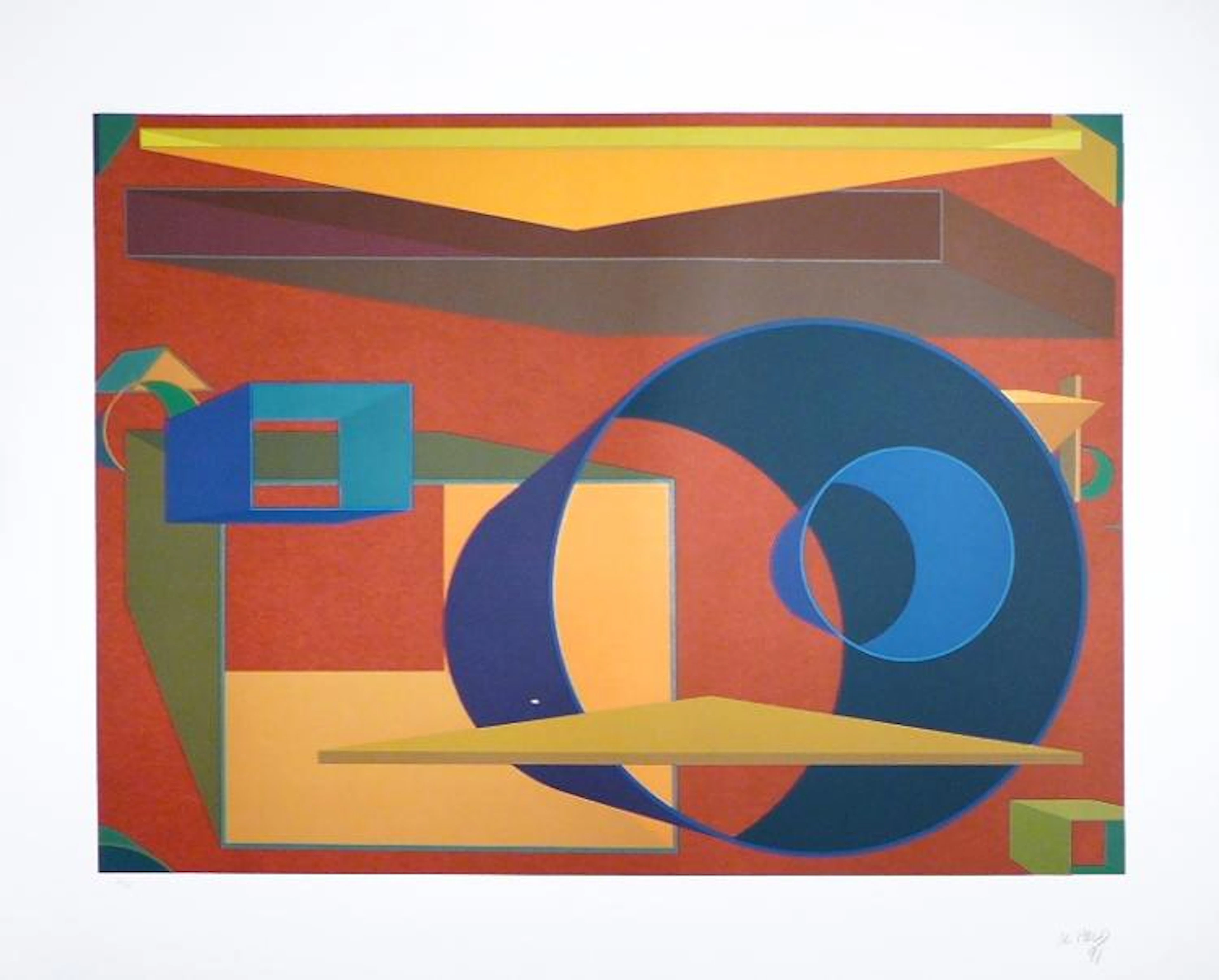 Al HELD - Pradorama, 1991, Lithographie originale signée