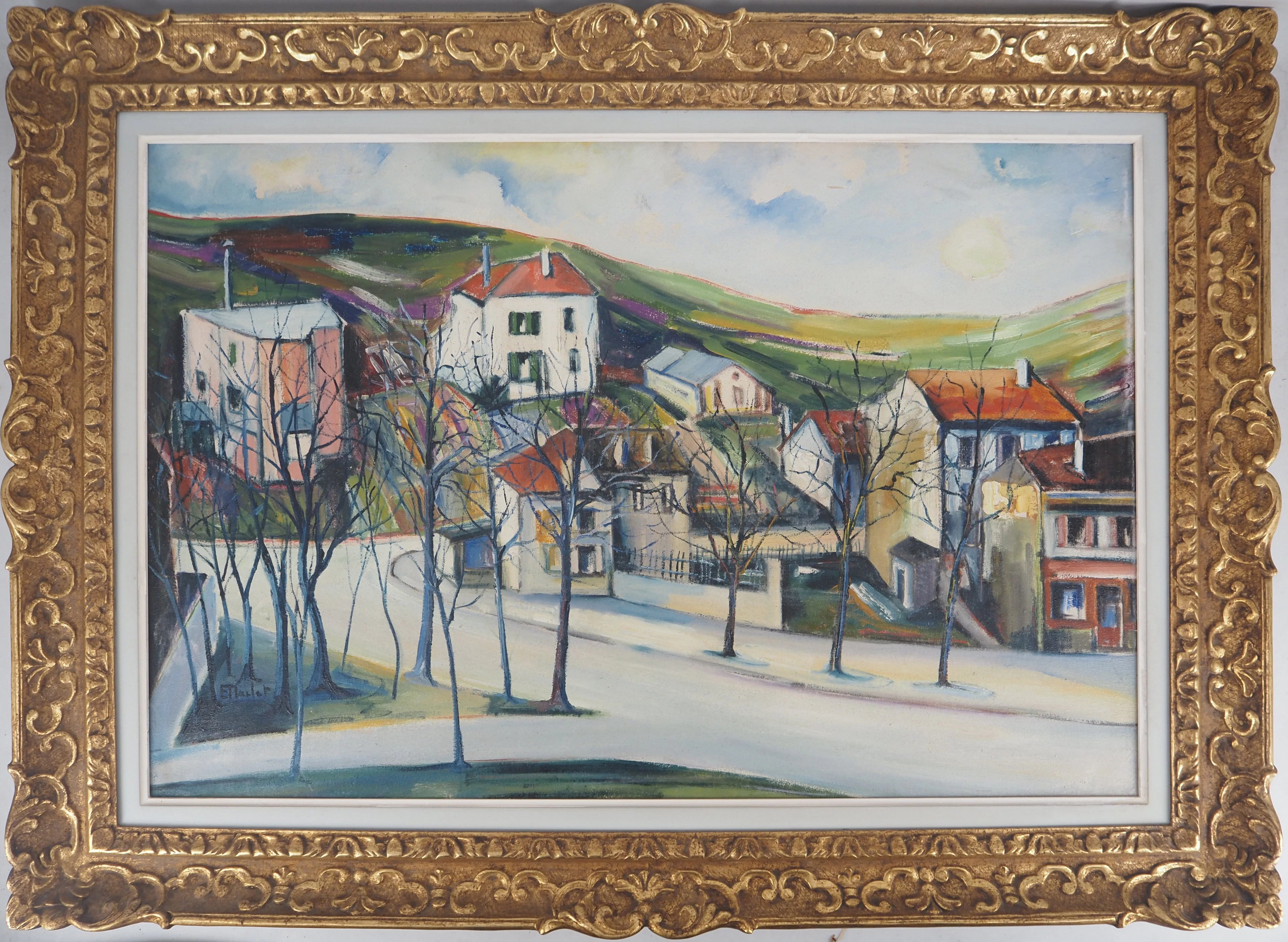 Elisée Maclet - Près de Paris, Les Faubourgs de Noisy - Huile sur toile Signée