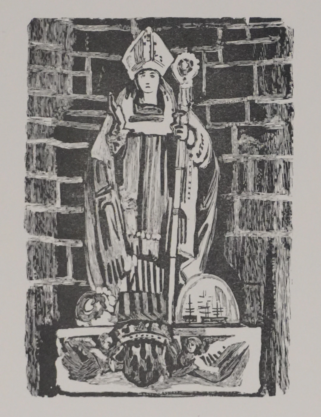 Mathurin MEHEUT : Bretagne, Bretagne, Saint Ronan (Noir), Gravure