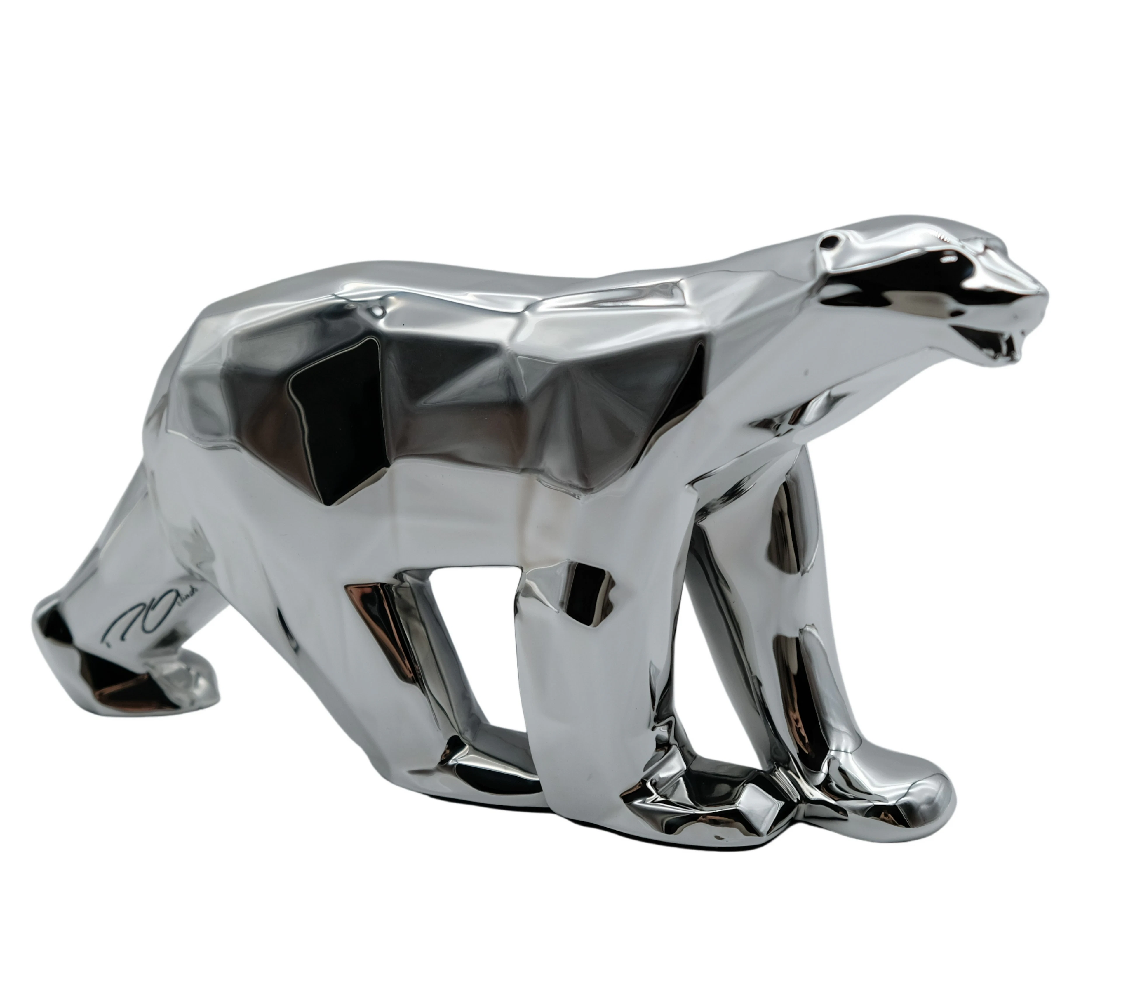Richard ORLINSKI : Ours Pompon (Silver edition) - Sculpture originale