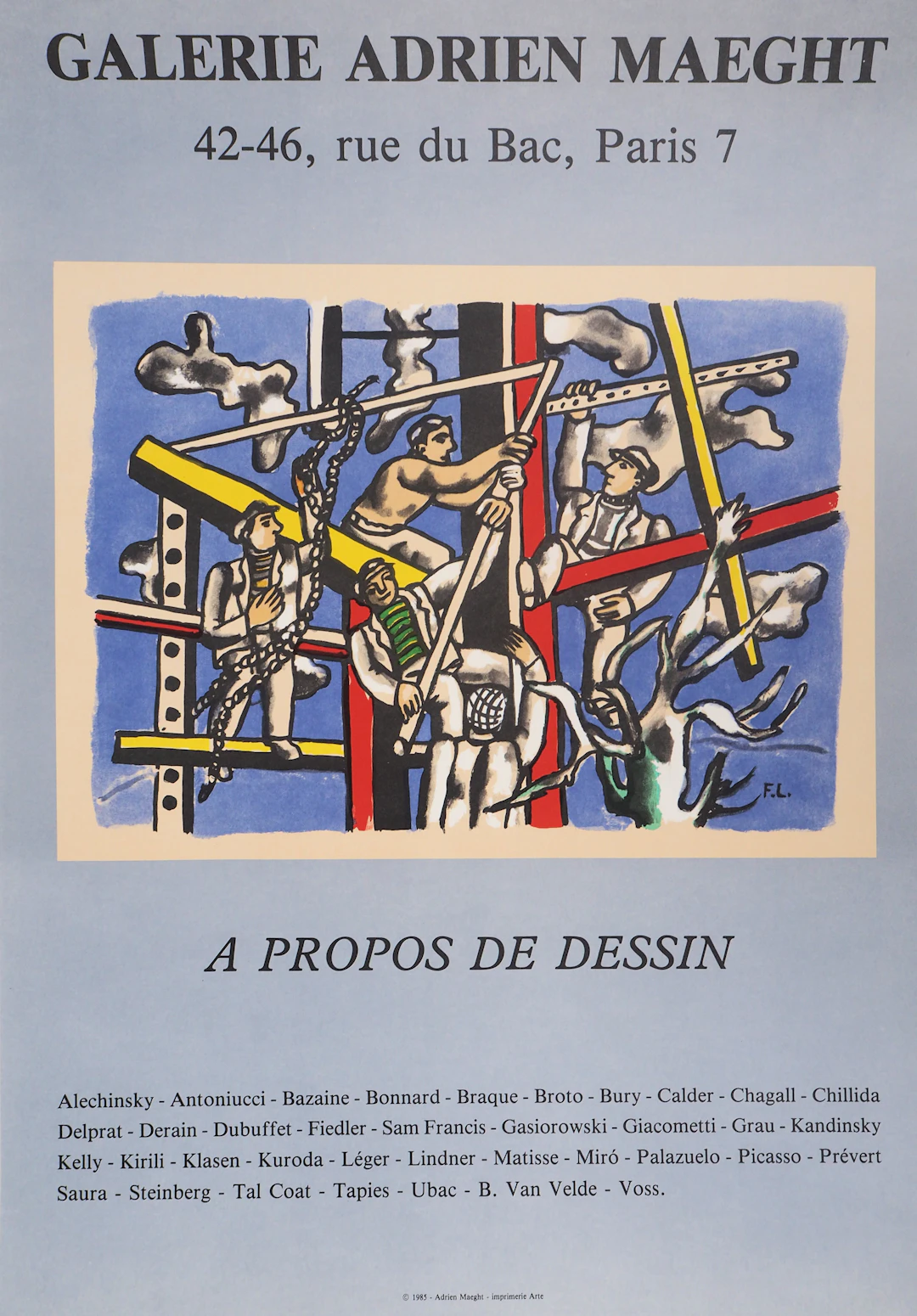 Fernand LEGER - Les Constructeurs - Lithographie signée