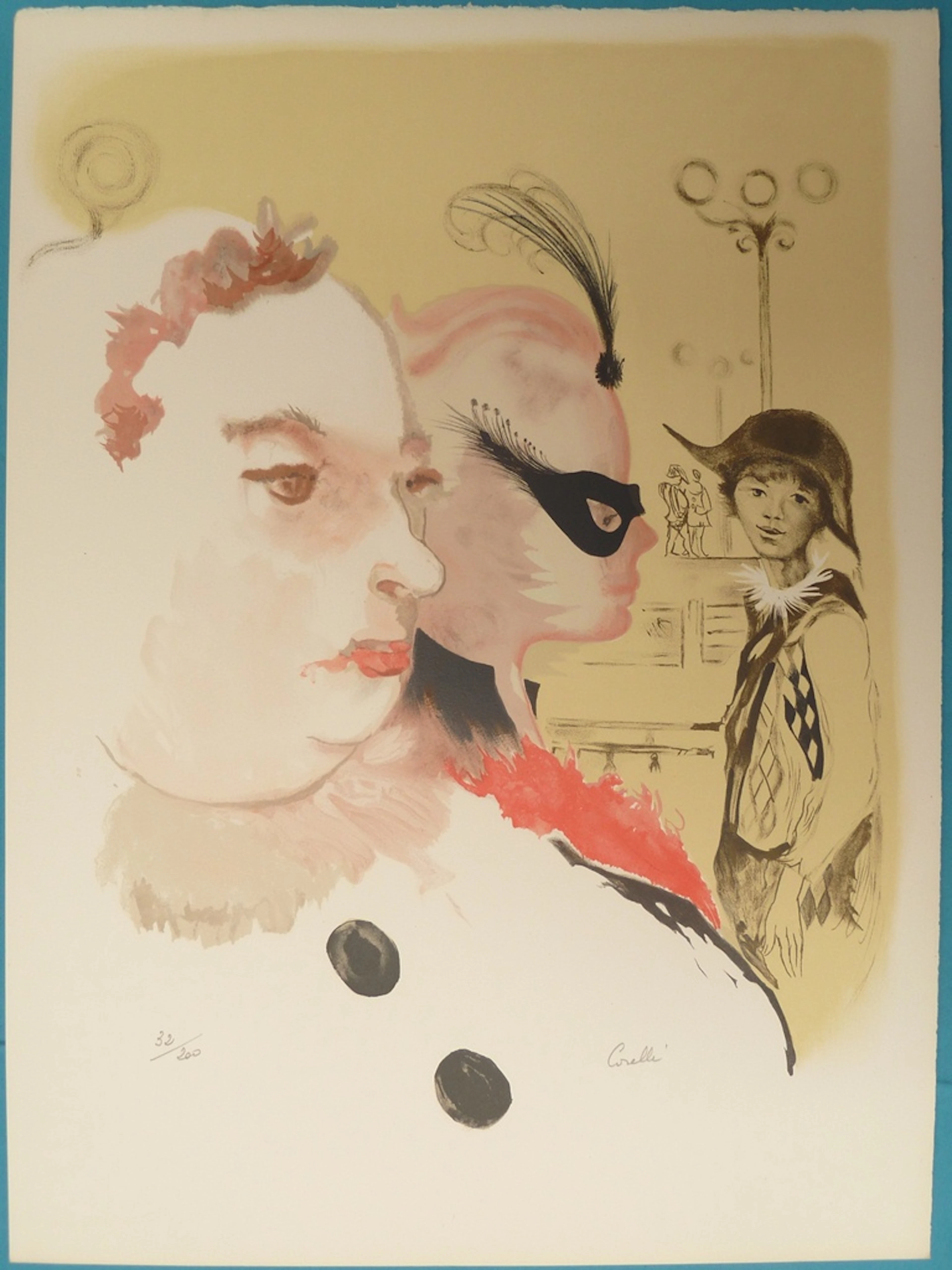 CORELLI : Carnaval de Venise - Lithographie originale signée