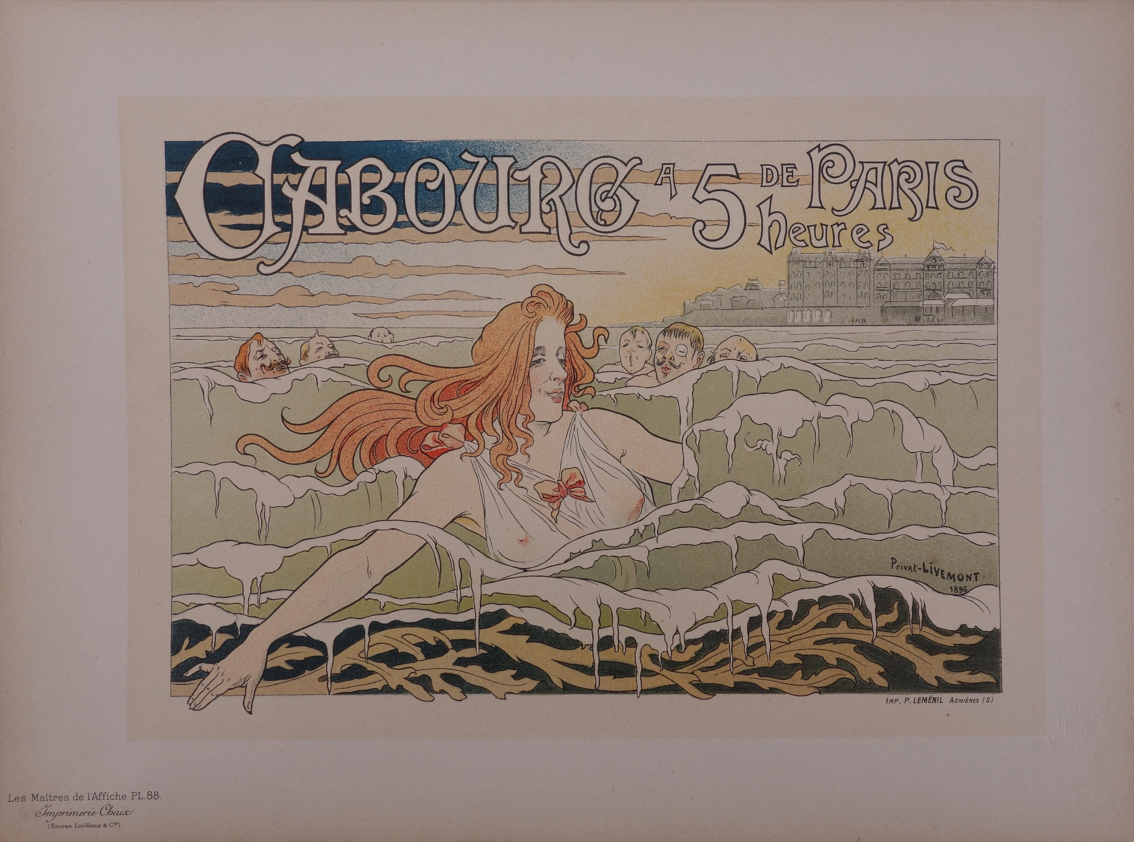 Henri PRIVAT-LIVEMONT : Casino de Cabour, 1897 - lithographie originale signée