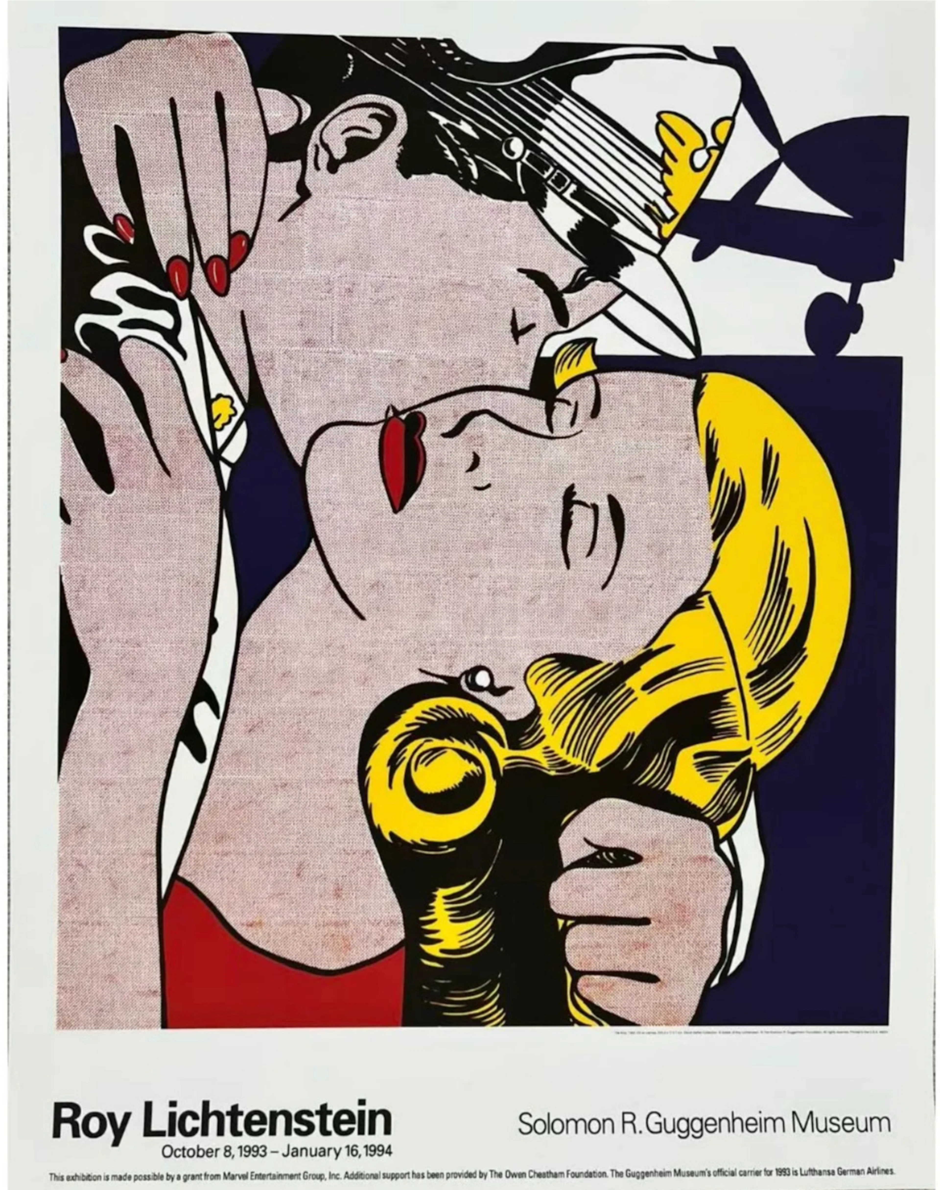 Roy Lichtenstein - The Kiss (Guggenheim), 1993, sérigraphie