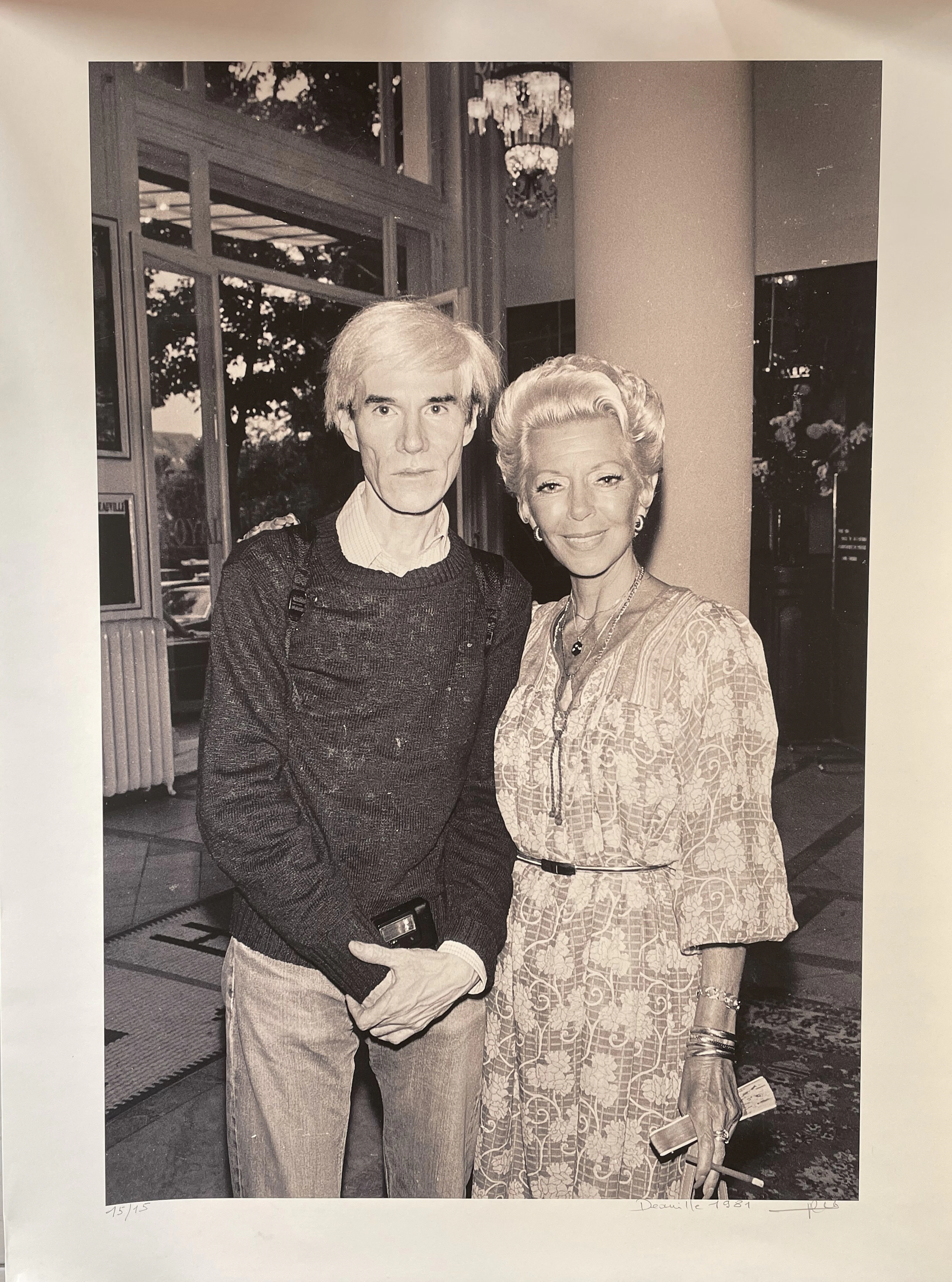Philippe LEDRU – Photo Andy Warhol et Lana Turner - Epreuve argentique, signée