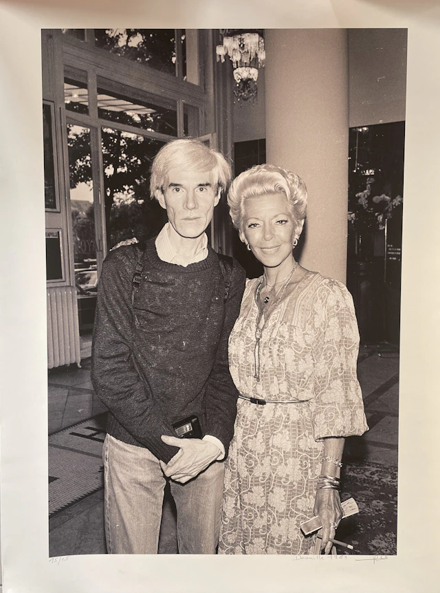 Philippe LEDRU – Photo Andy Warhol et Lana Turner - Epreuve argentique, signée