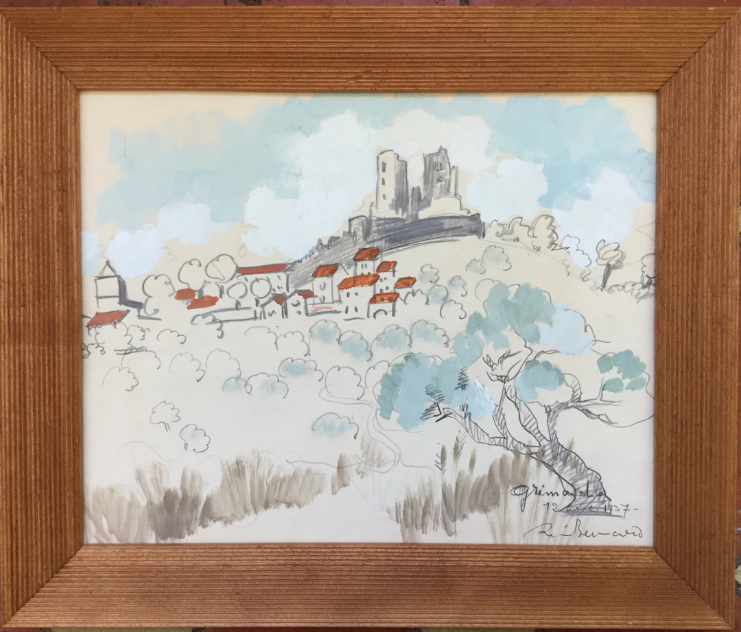 Renée BERNARD (1906-2004), "Grimaud",1937