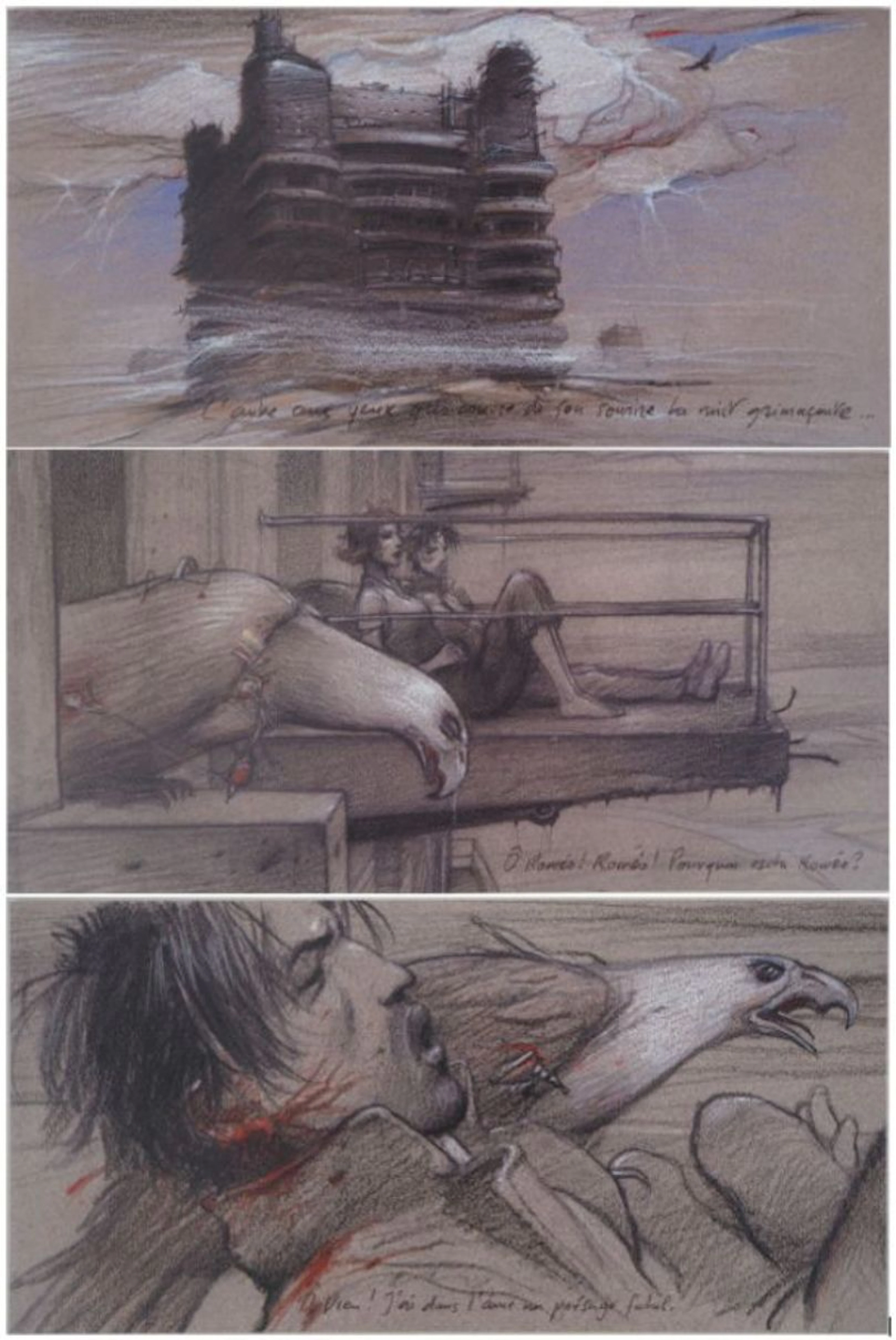 Enki BILAL - Roméo et Juliette : Signe fatal, 2011 - Ensemble de trois