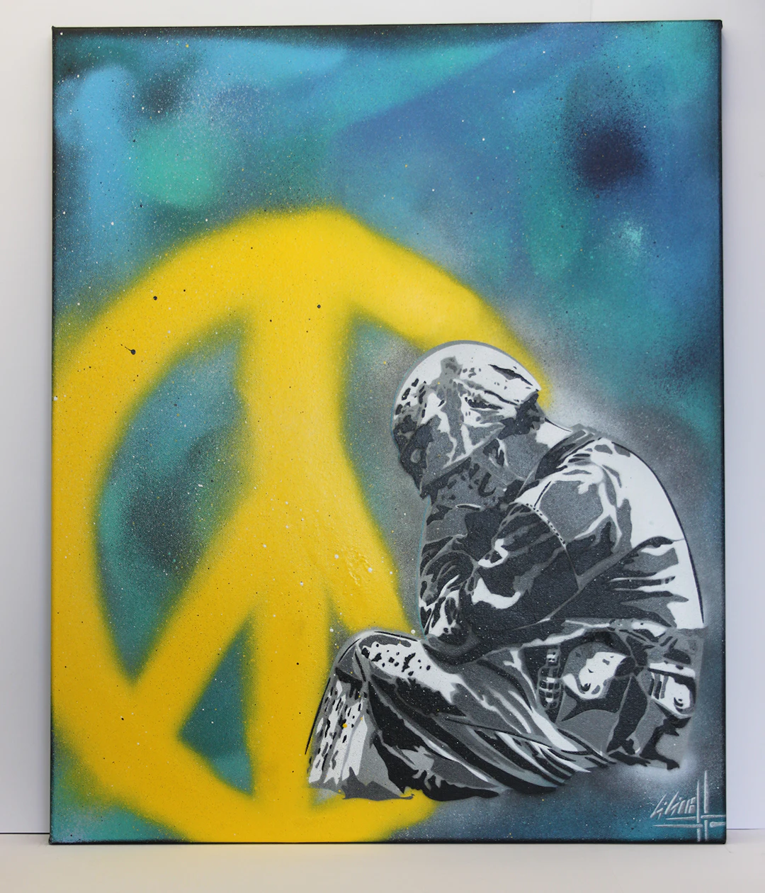 Christophe STOUVENEL - Why - Yellow Version, 2018 - Technique mixte signée