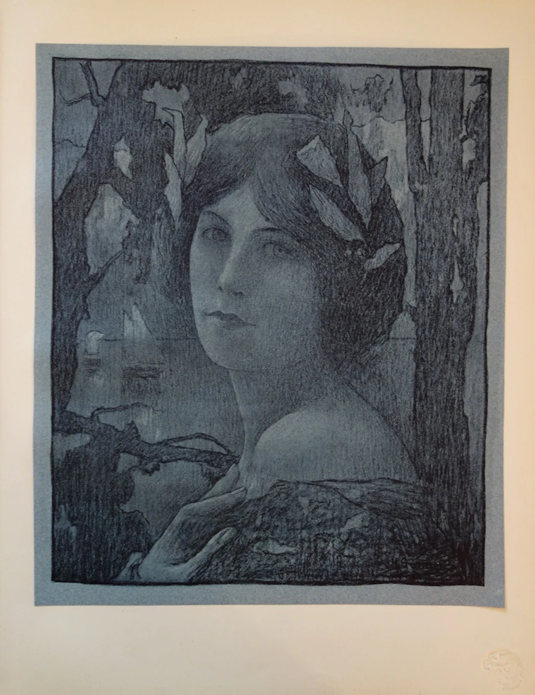 Henri Guinier - Nuit douce, Lithographie originale signée (1897