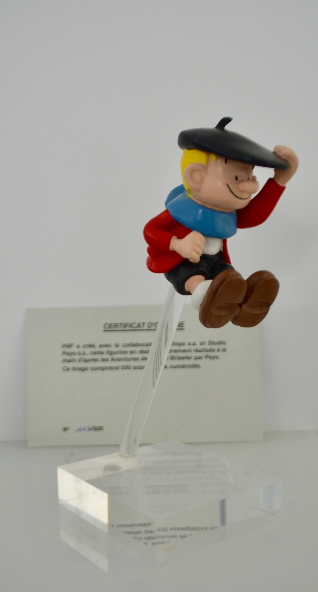 Peyo - Benoît Brisefer, 1996 - Statuette Résitec