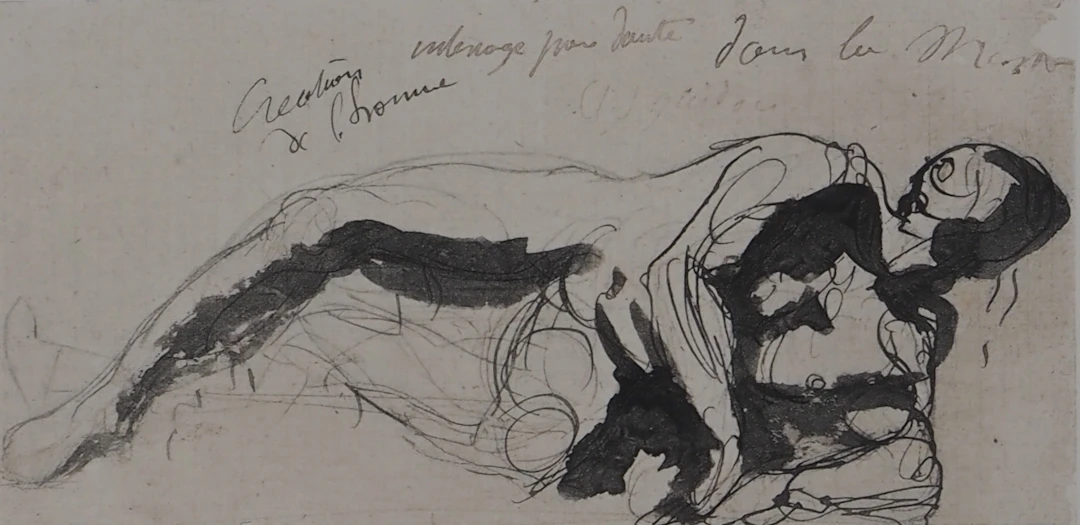 Auguste RODIN : Création de l’homme, Gravure