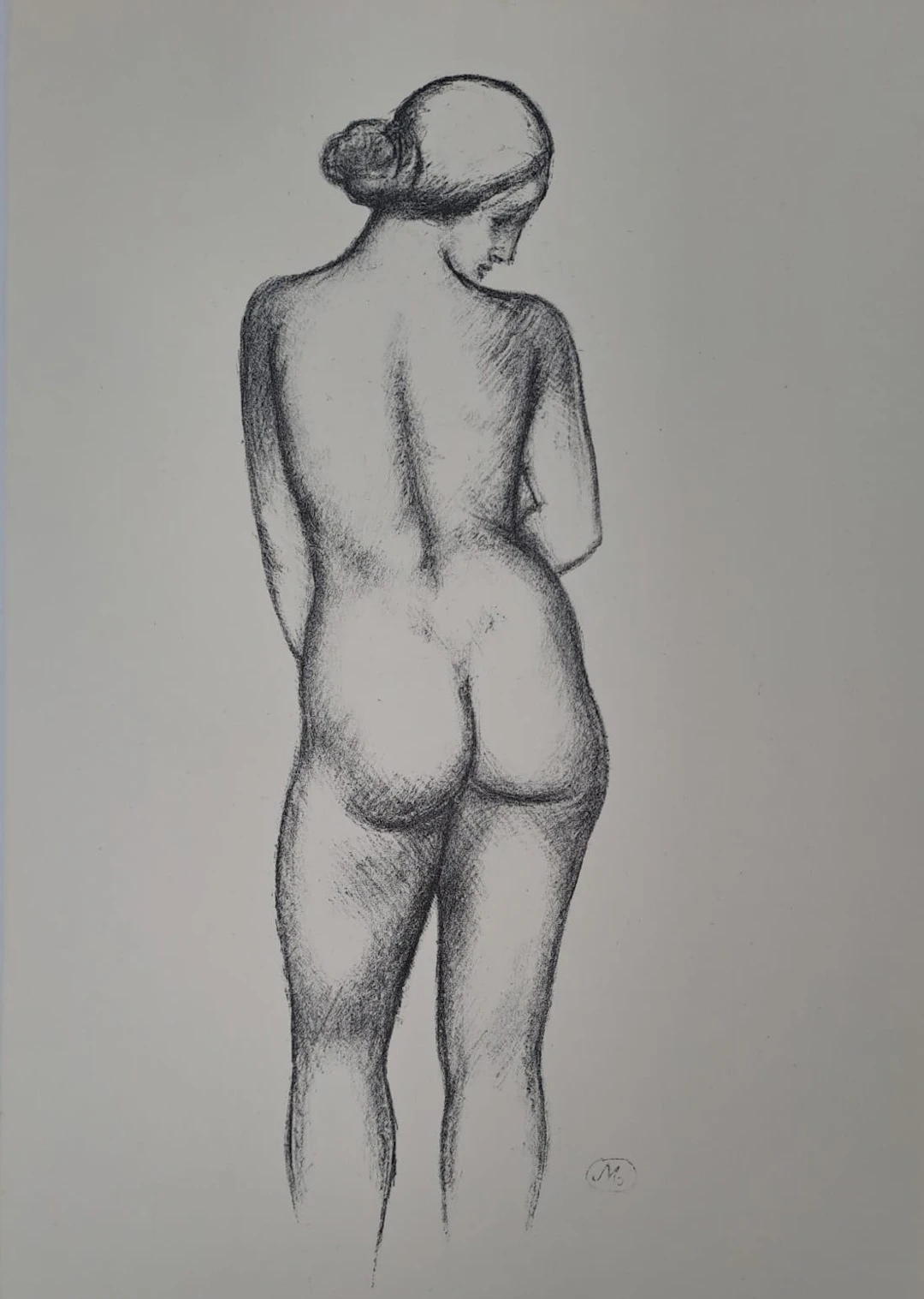 Aristide Maillol (d’après) - Femme nue regard de côté - Lithographie