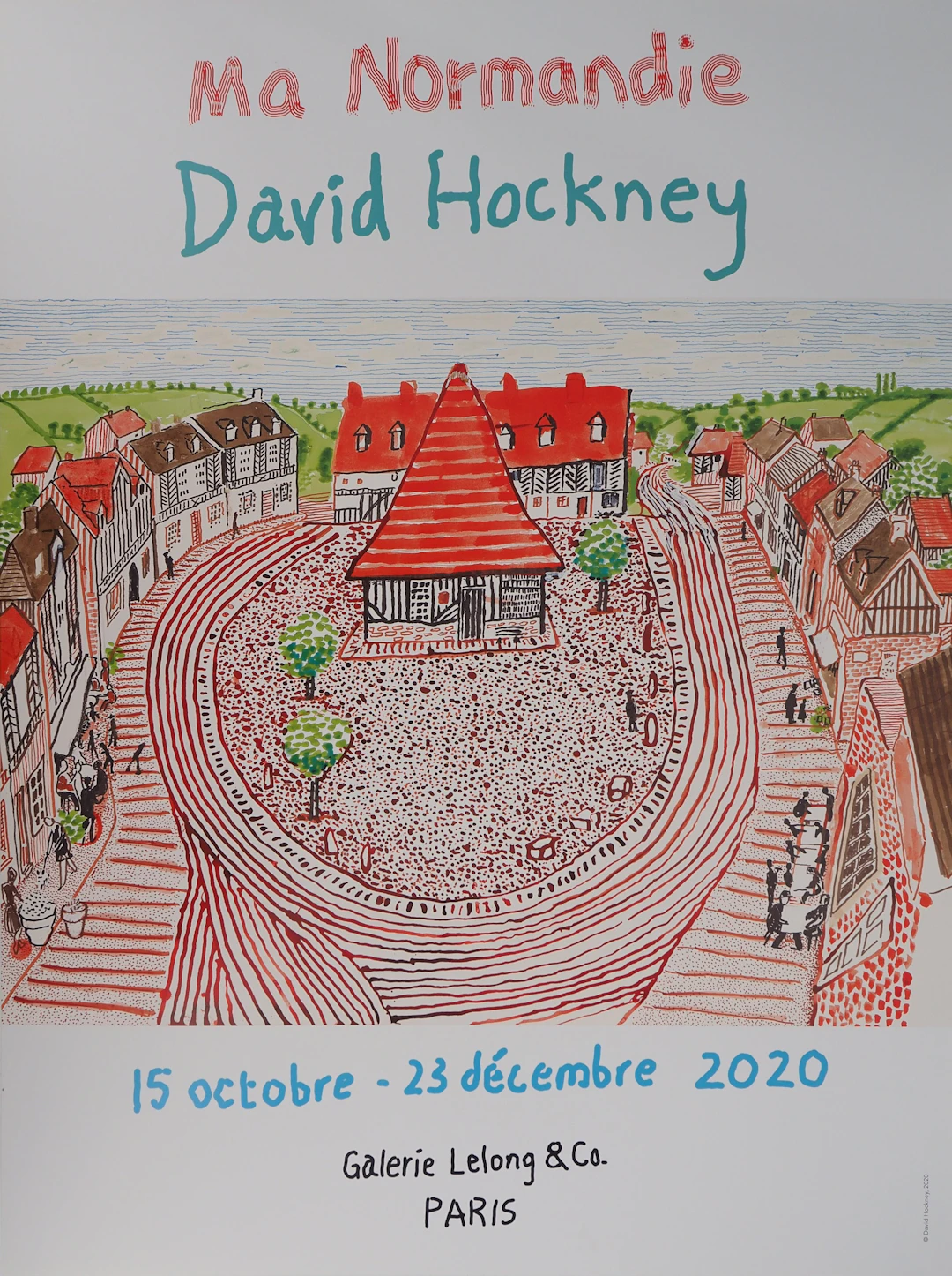 David HOCKNEY : Ma Normandie - Affiche originale en couleurs