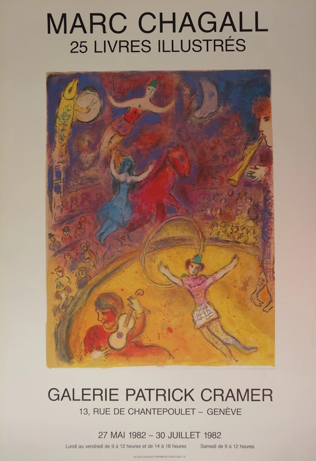 Marc CHAGALL - Le cirque, 1982 - Affiche