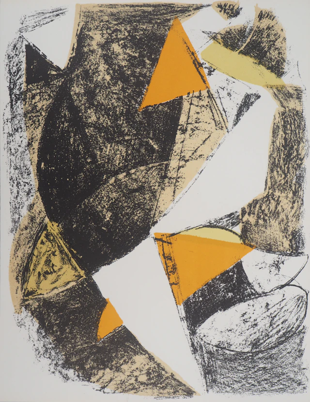 Marino MARINI - Cheval et cavalier, 1963 - Lithographie originale