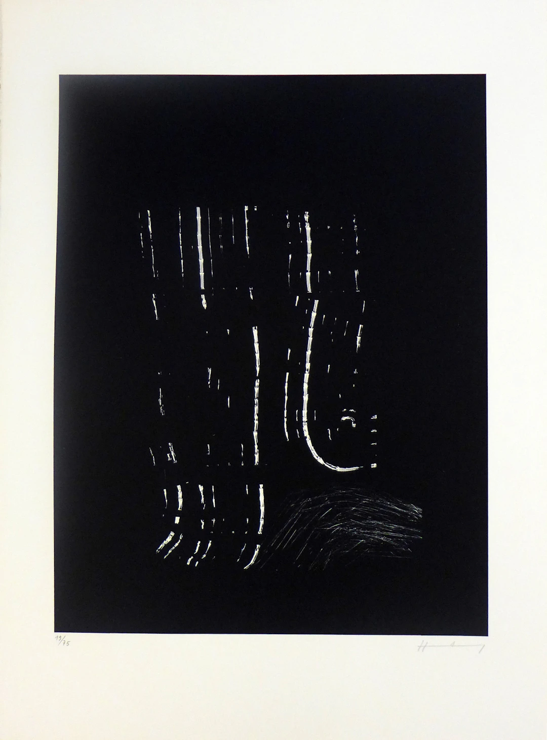 Hans HARTUNG - AL 4, 1977 - Lithographie signée au crayon