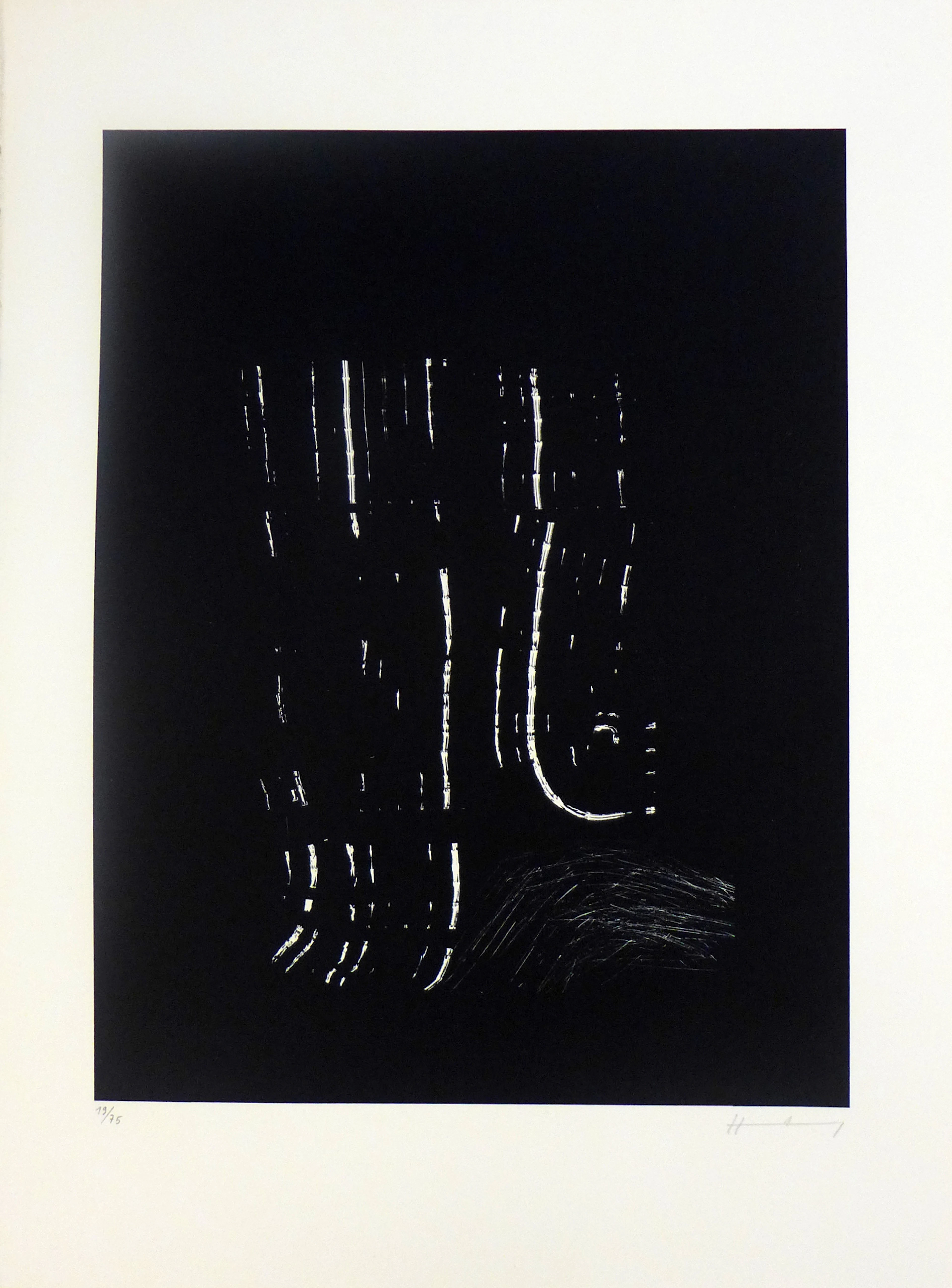 Hans HARTUNG - AL 4, 1977 - Lithographie signée à la main
