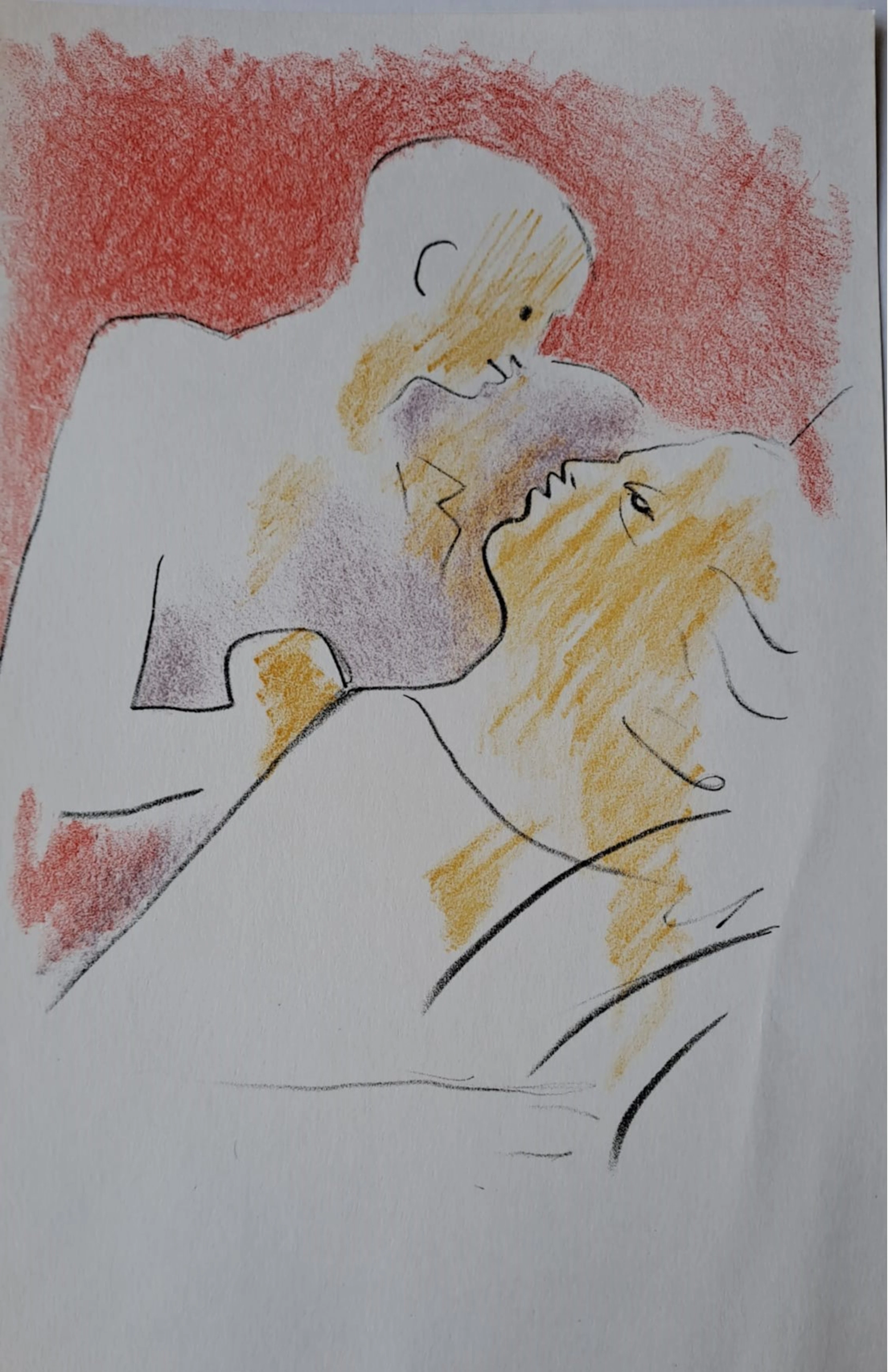 Jean Cocteau - Romeo et Juliette - Lithographie originale en couleur