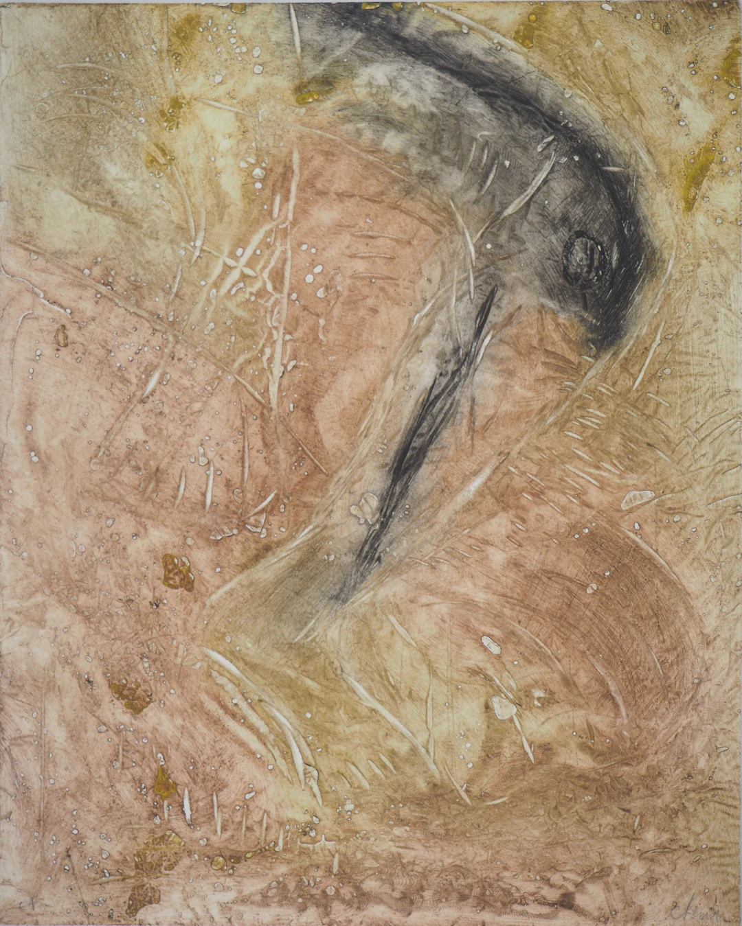 Chen - Trois secondes, 1985 - Gravure originale signée