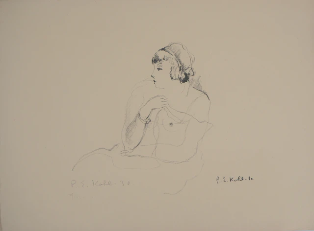 Pierre-Ernest KOHL - Femme au saut du lit - Lithographie originale signée
