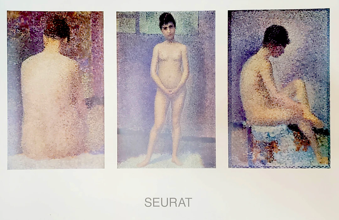 Georges Seurat (d’après), Trois modèles - affiche Musée d’Orsay, 1993