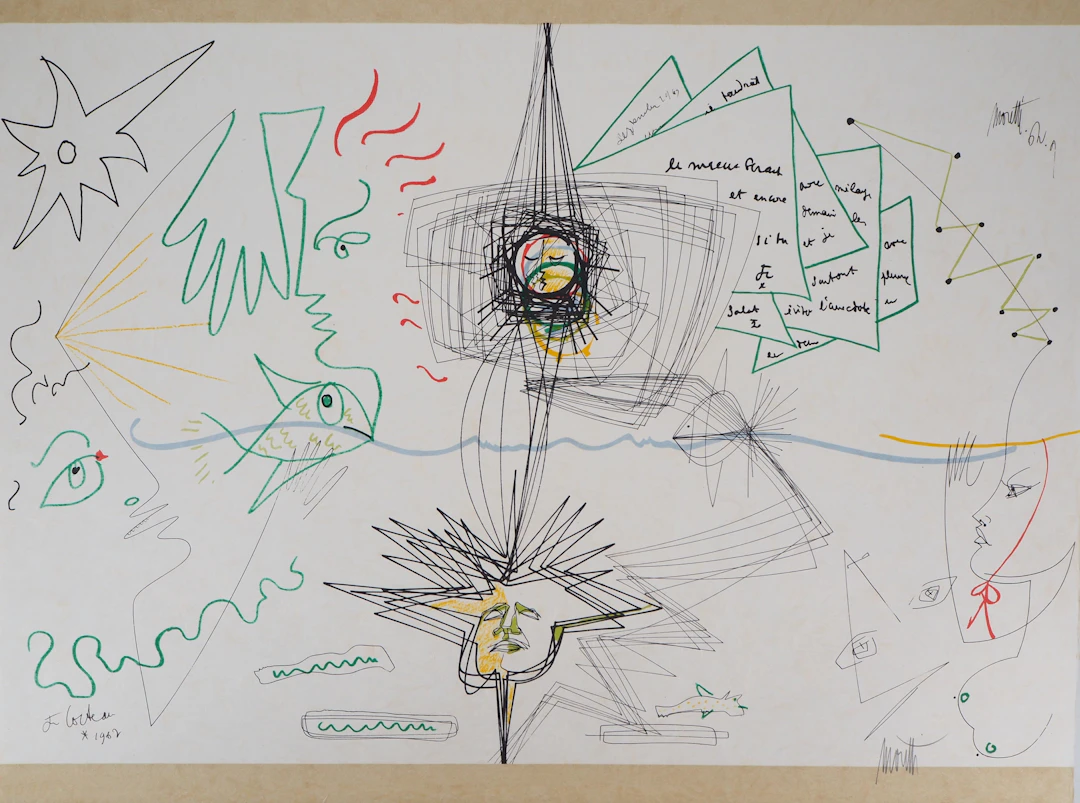 Raymond MORETTI et Jean COCTEAU : Symbiose entre le poisson et le