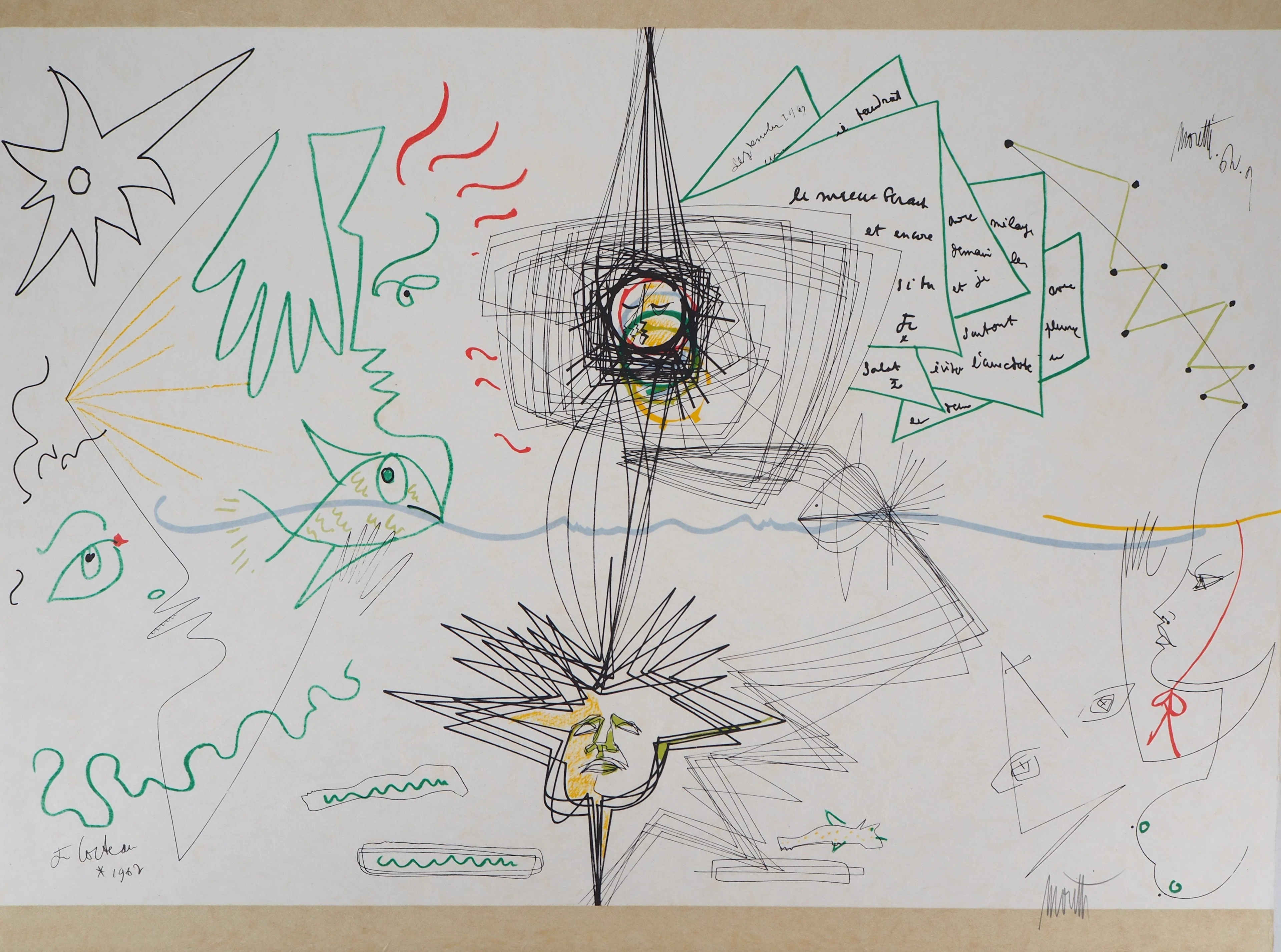 Raymond MORETTI et Jean COCTEAU : Symbiose entre le poisson et le