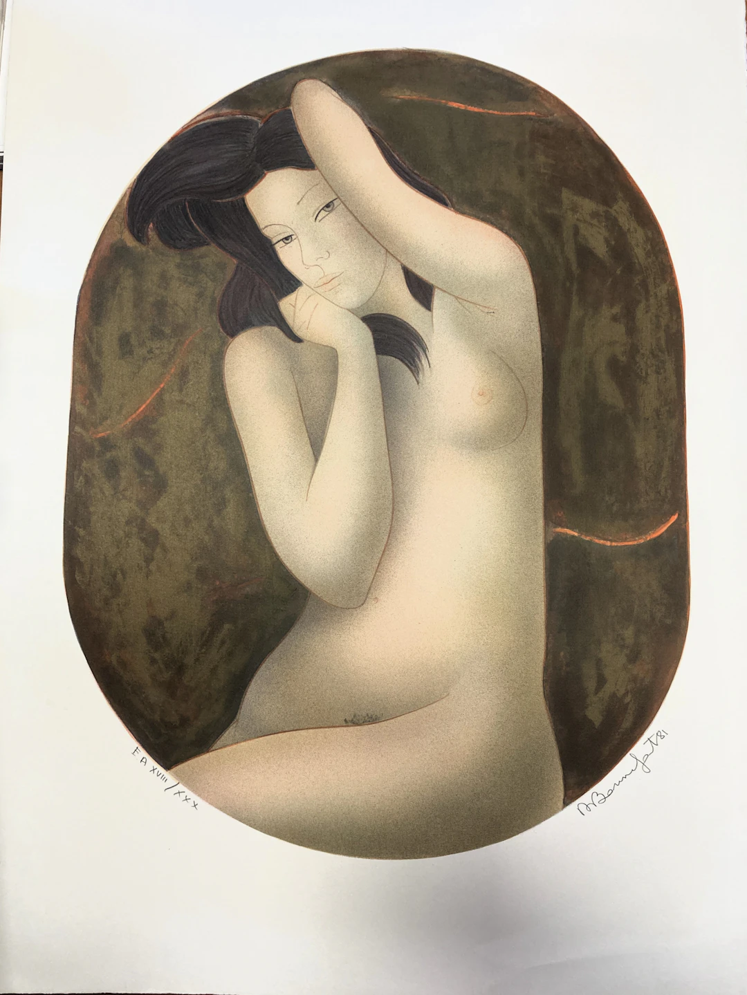 Alain BONNEFOIT - Timidité - 1981, lithographie numérotée et signée