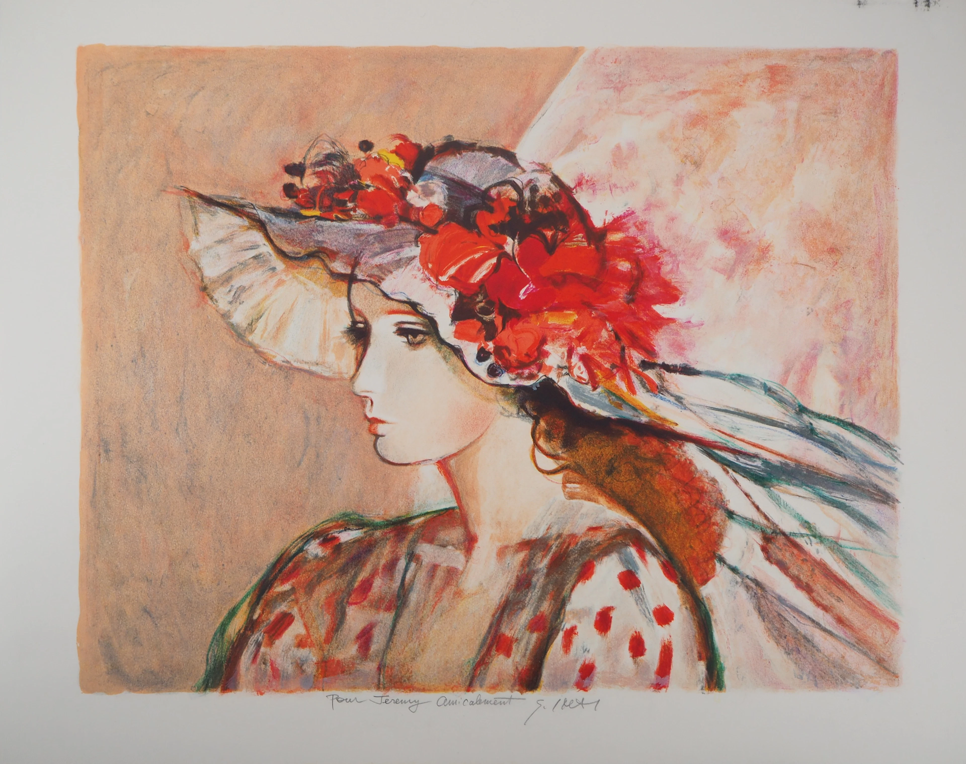 Sachiko IMAI : L’élégante - Lithographie originale signée au crayon