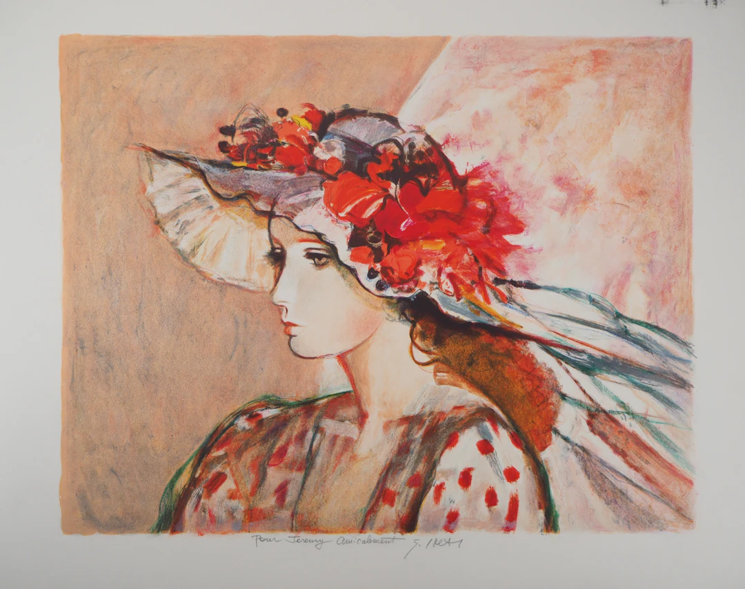 Sachiko IMAI : L’élégante - Lithographie originale signée au crayon