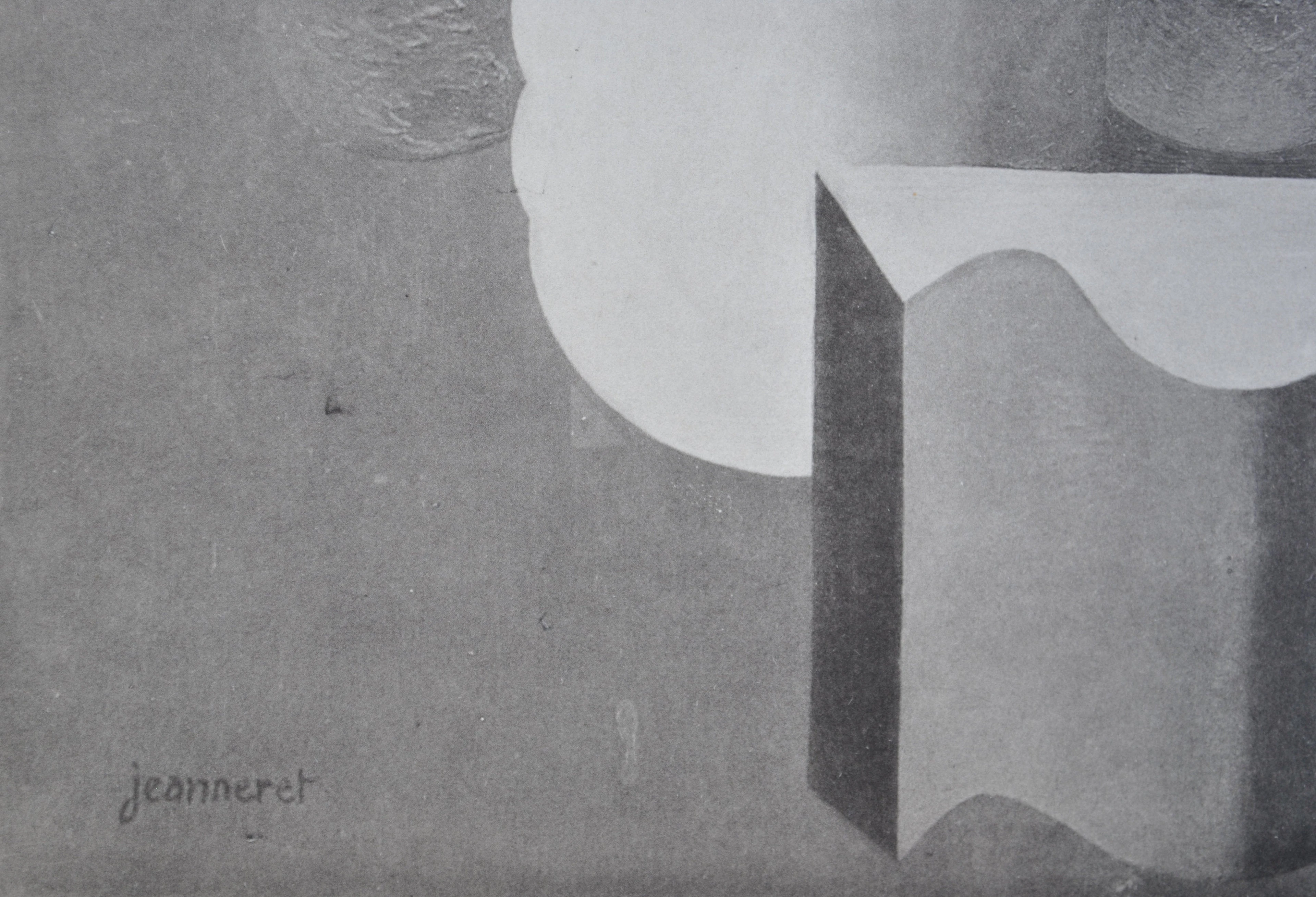 LE CORBUSIER : Nature morte à la guitare, héliogravure signée, 1938
