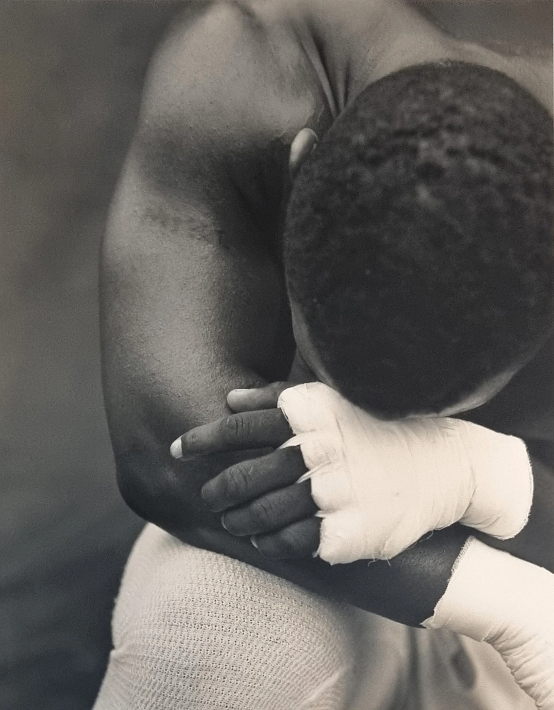 Michel Comte, Mike Tyson, tirage argentique rare, 1990