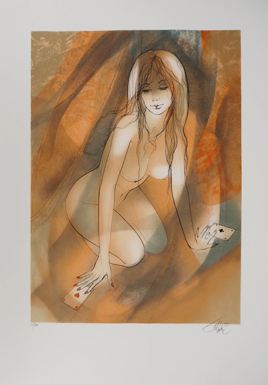 Jean-Baptiste VALADIÉ - Brassens : Une jolie fleur, Lithographie originale