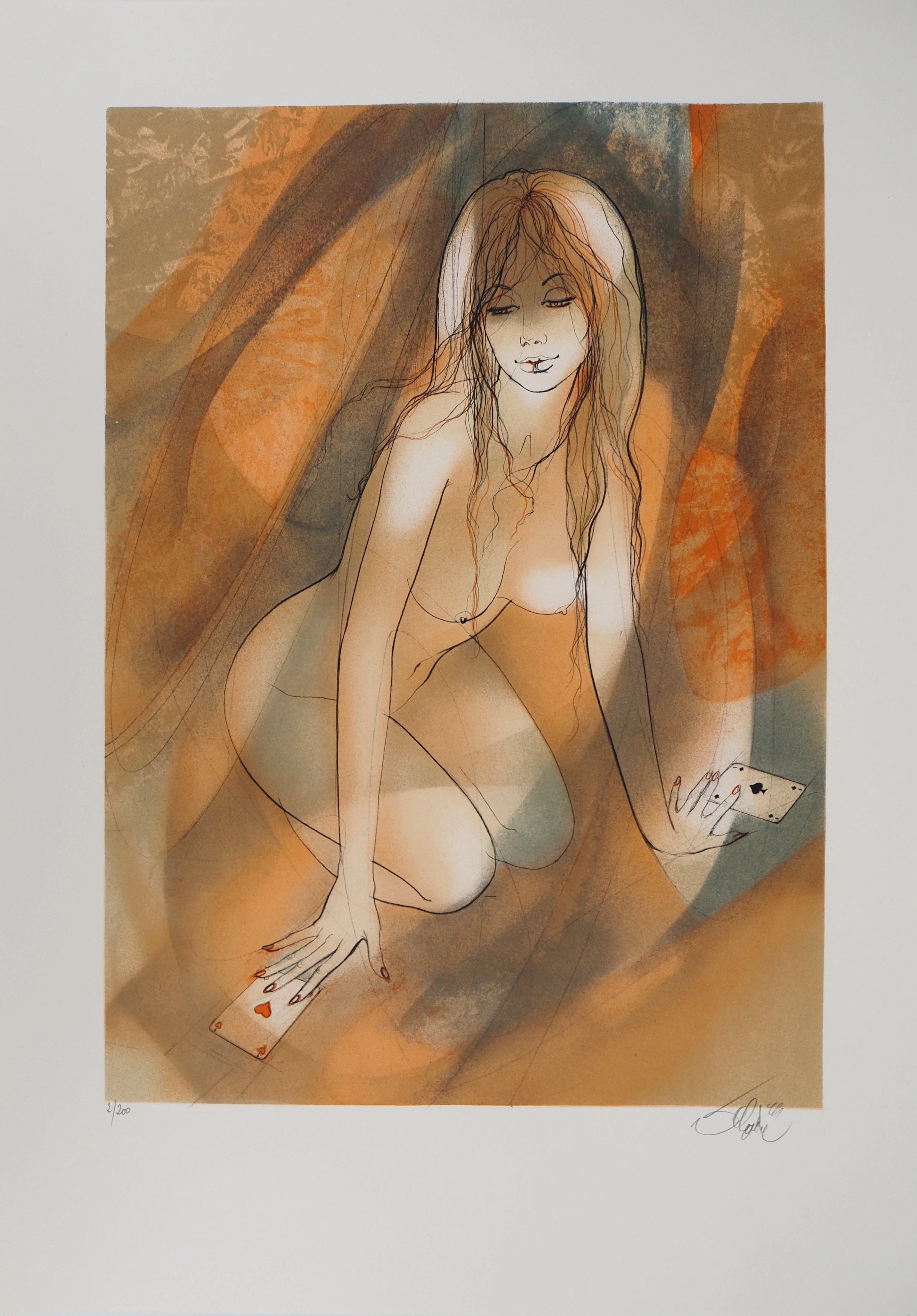 Jean-Baptiste VALADIÉ - Brassens : Une jolie fleur, Lithographie originale