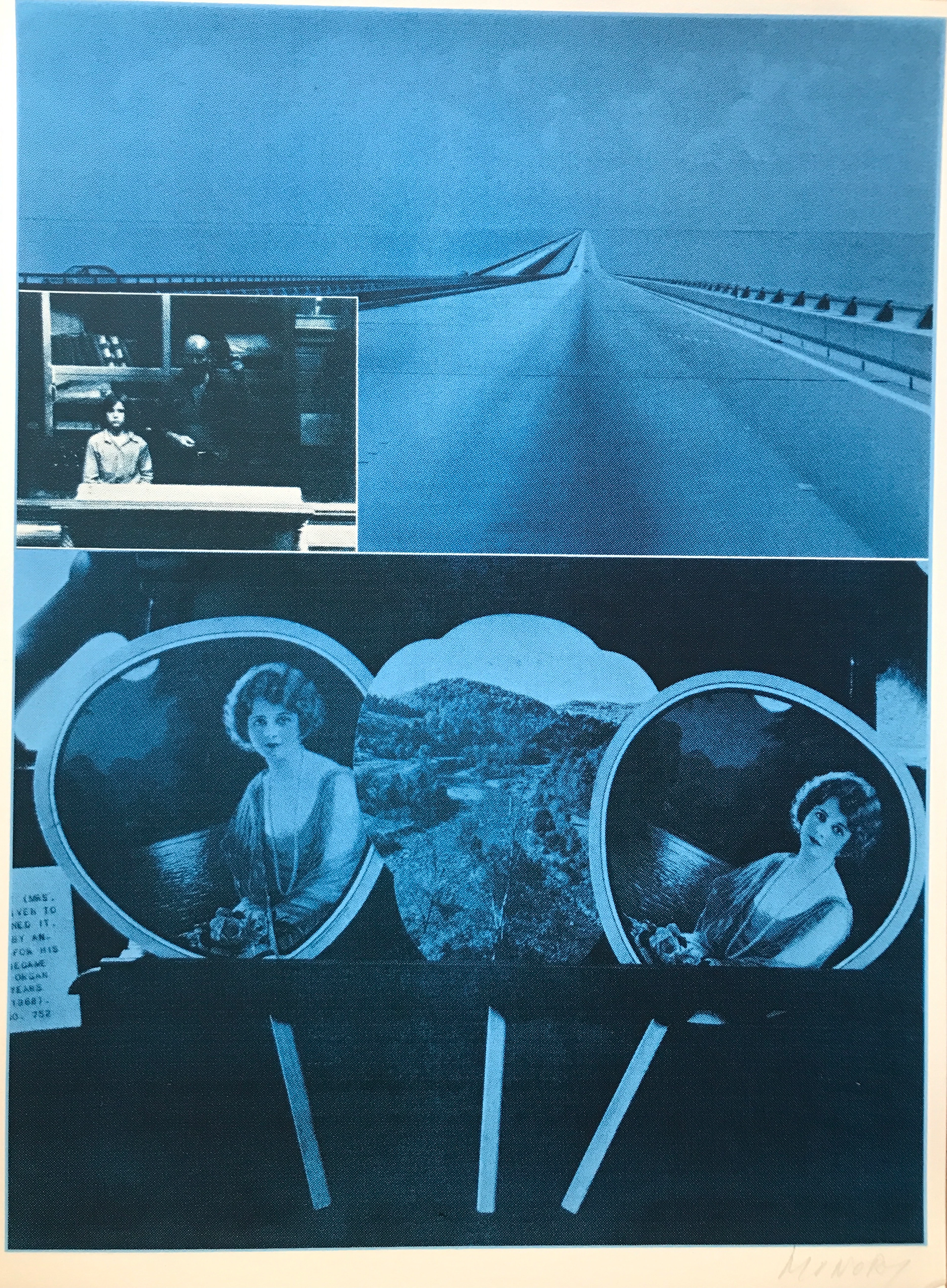 Jacques MONORY - USA Road, 1976 - Sérigraphie signée au crayon