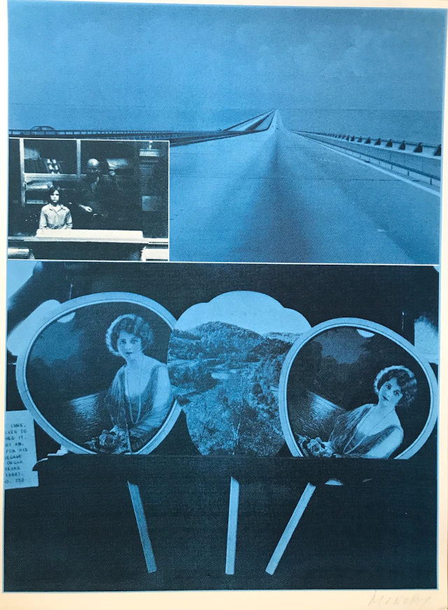 Jacques MONORY - USA Road, 1976 - Sérigraphie signée au crayon