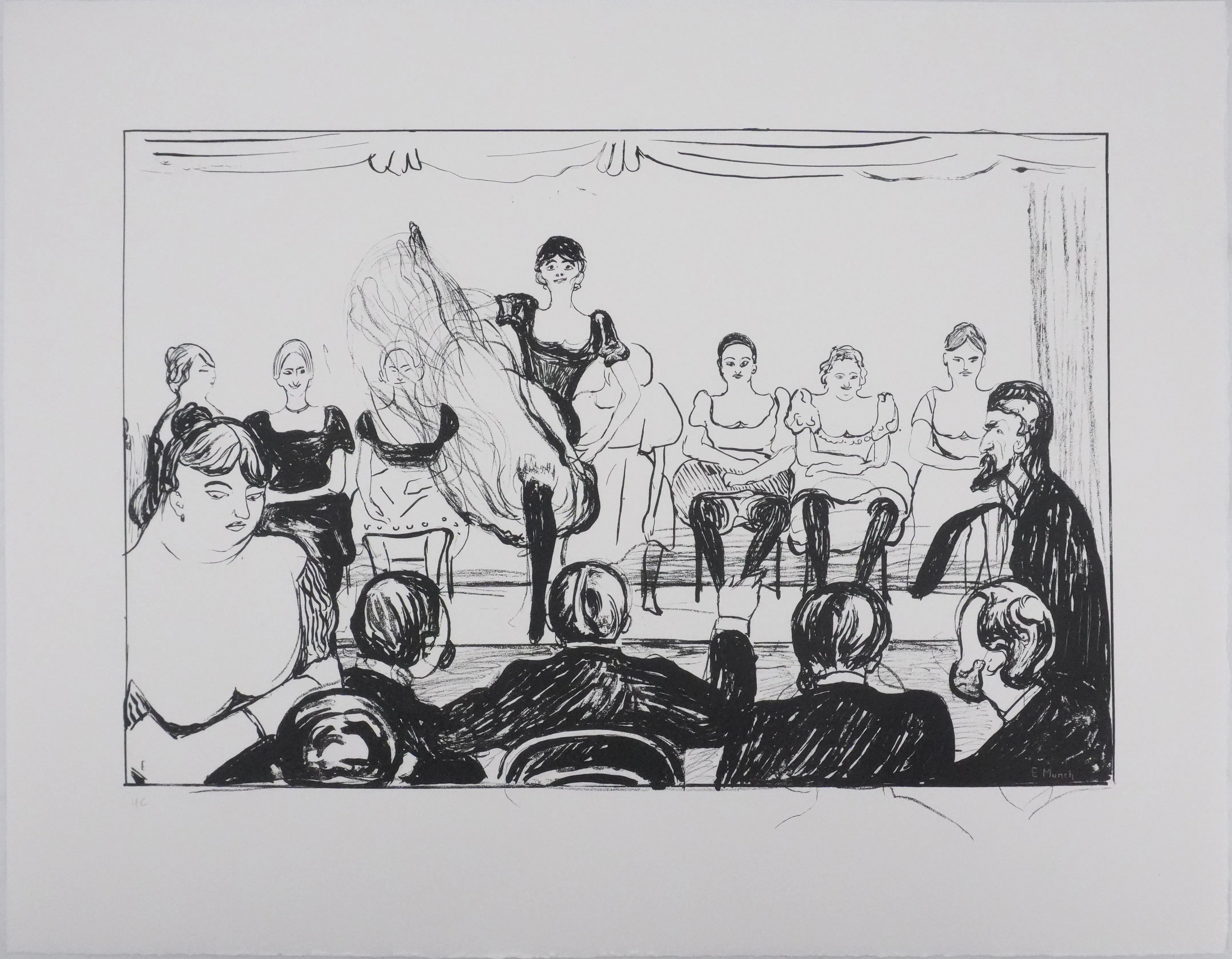 Edvard MUNCH : Cabaret, Lithographie signée