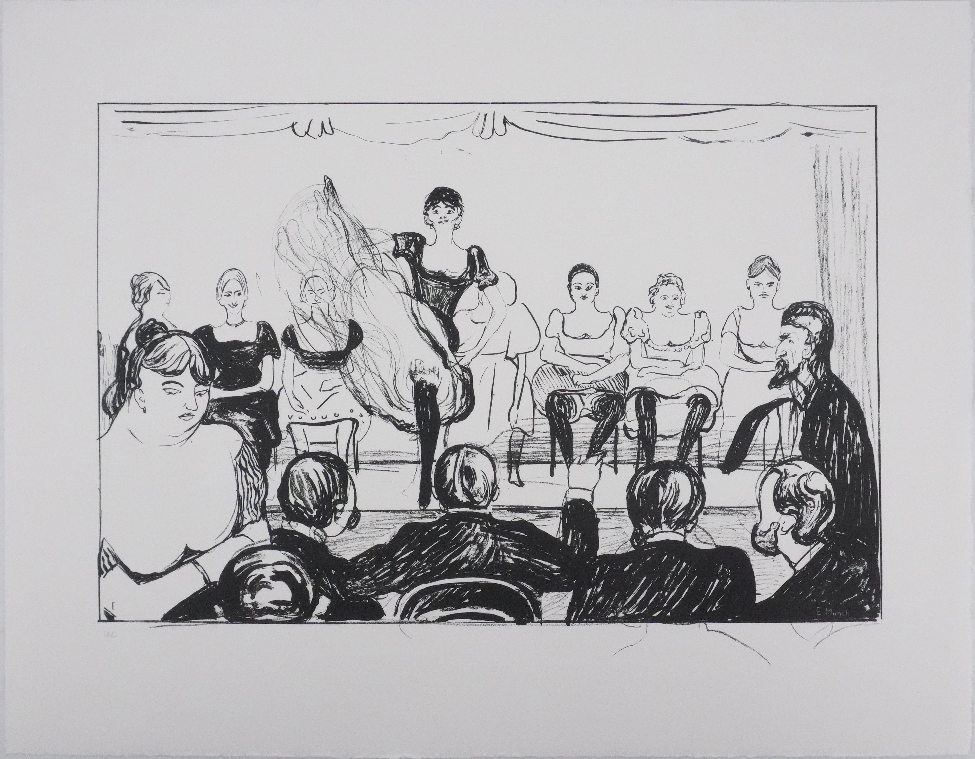 Edvard MUNCH : Cabaret, Lithographie signée