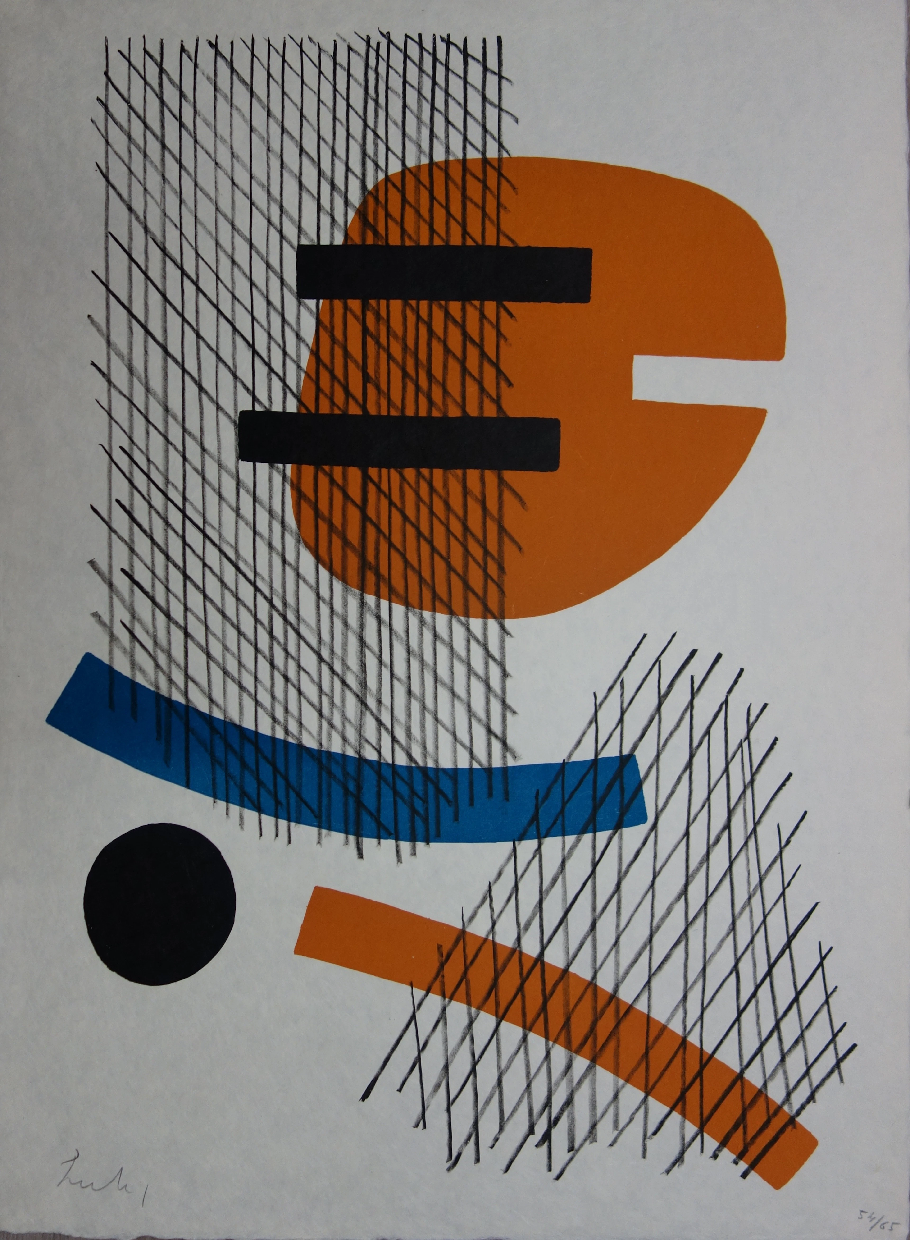 Berto LARDERA : Fleur de Fer - Lithographie originale Signée