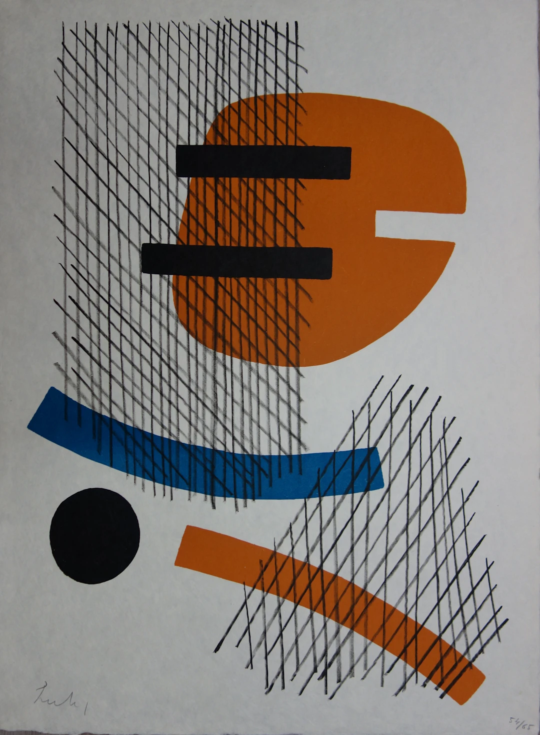 Berto LARDERA : Fleur de Fer - Lithographie originale Signée