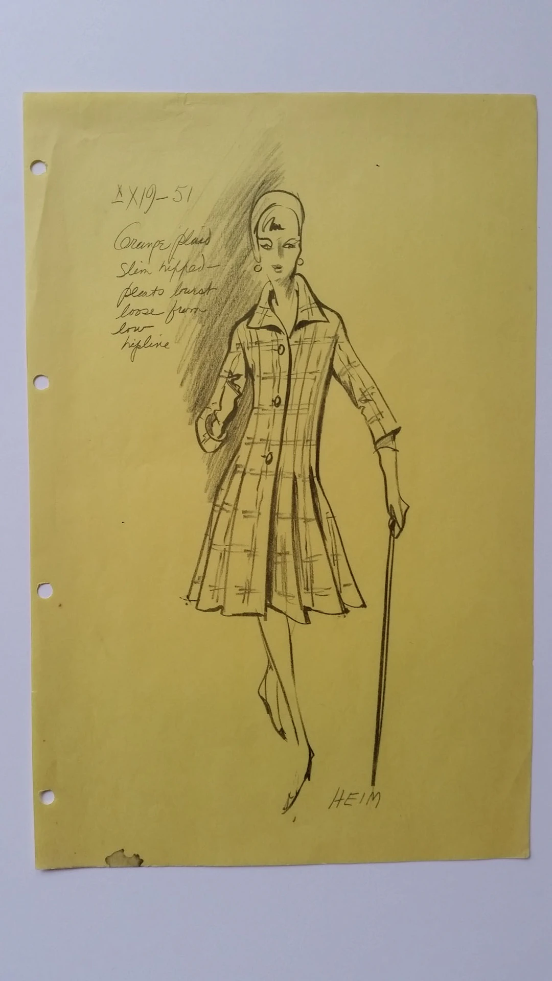 Jacques Heim - Croquis robe