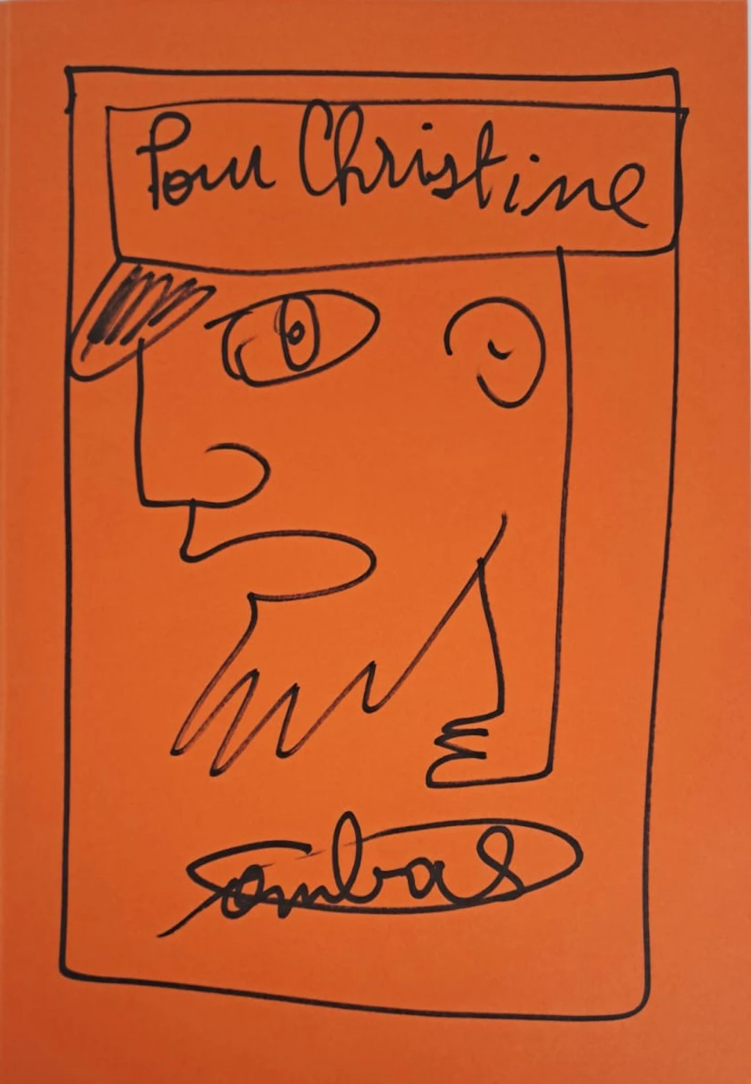 Robert Combas - Profil - Encre sur papier - 2005- Signée