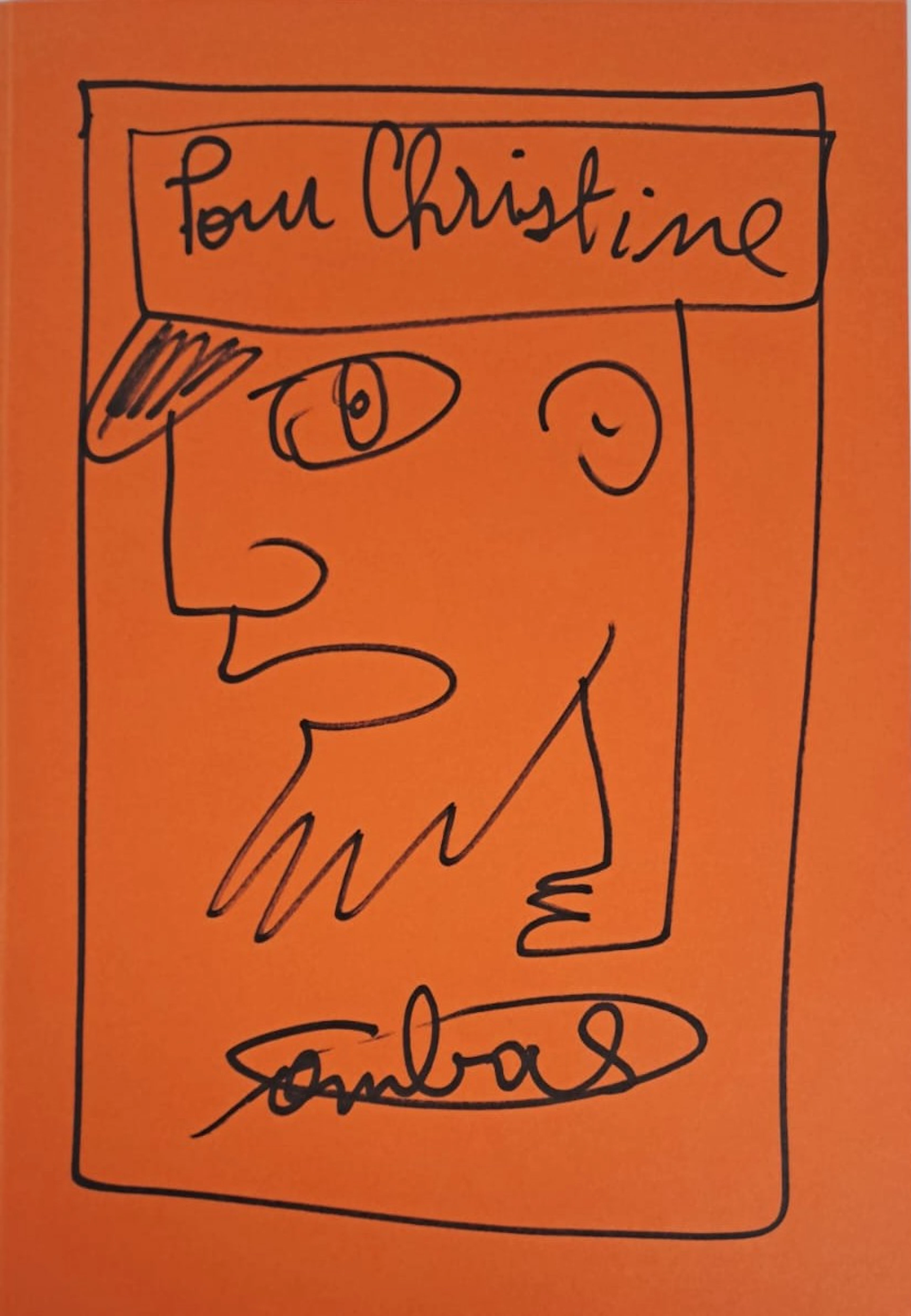 Robert Combas - Profil - Encre sur papier - 2005- Signée