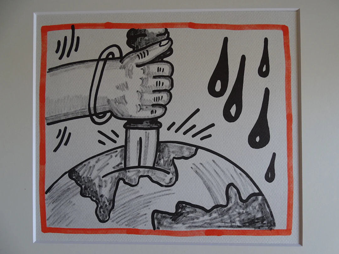 Keith Haring - La planète Terre, 1990 - Lithographie