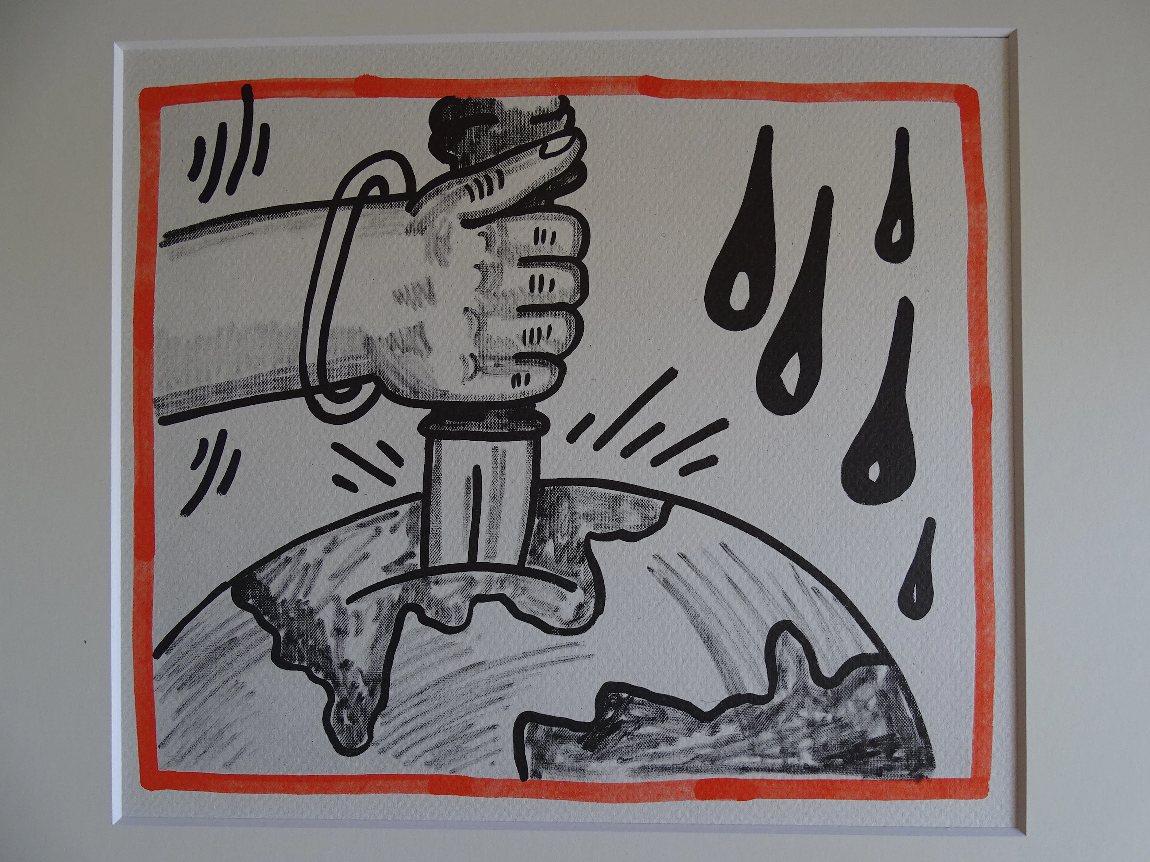 Keith Haring - La planète Terre, 1990 - Lithographie