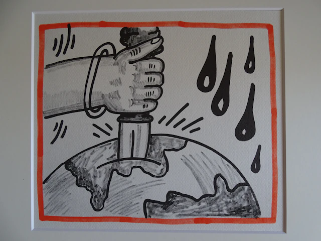 Keith Haring - La planète Terre, 1990 - Lithographie